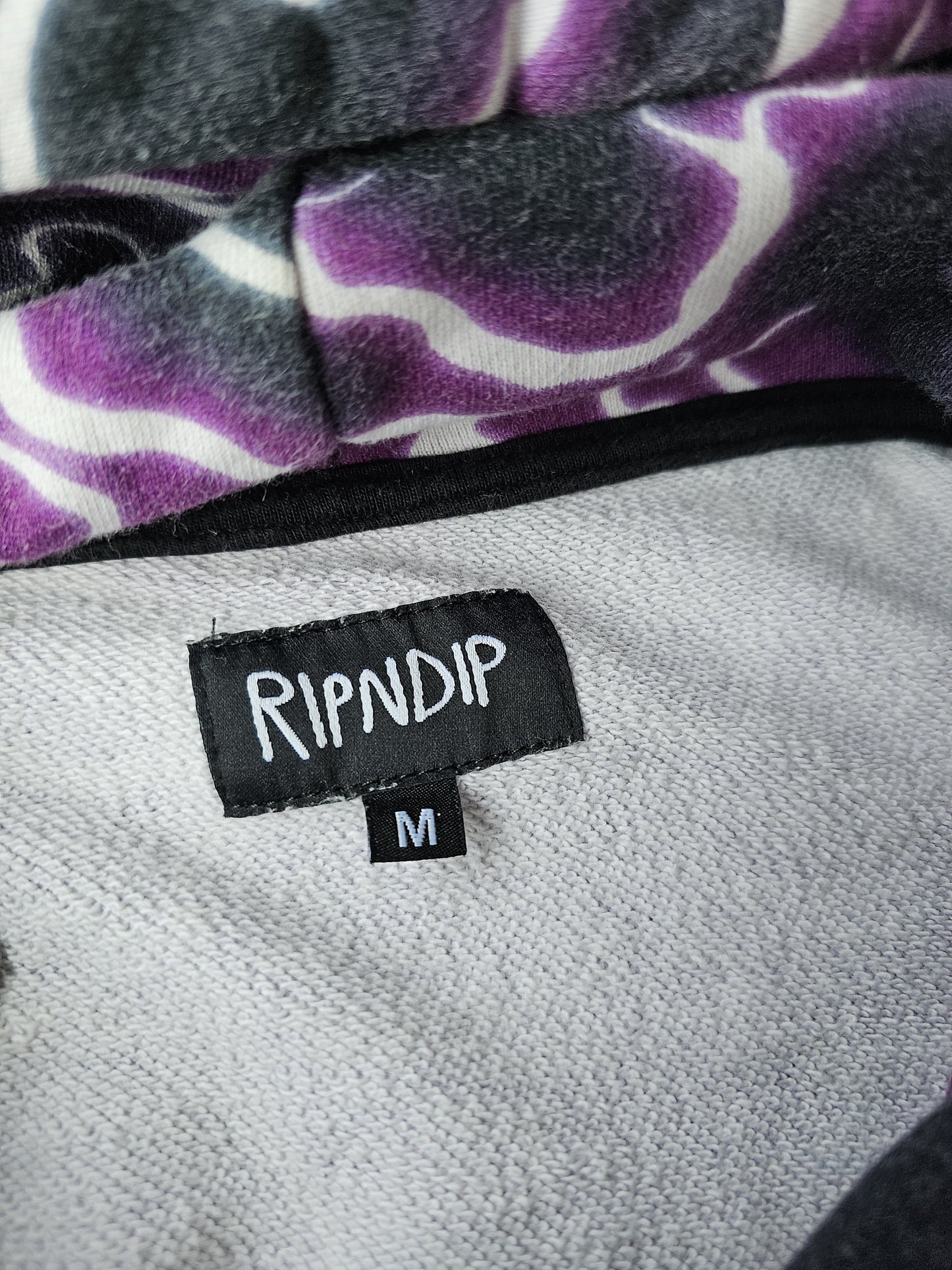 Awesome RipnDip Lightning Pullover Purple/Black Hoodie - M/Medium