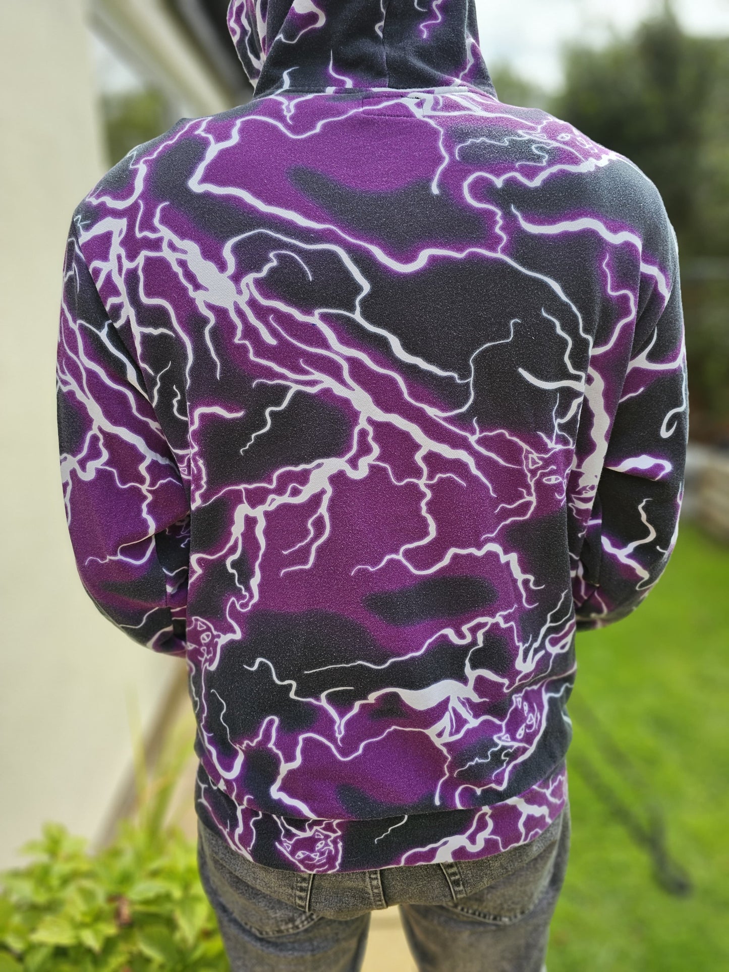 Awesome RipnDip Lightning Pullover Purple/Black Hoodie - M/Medium
