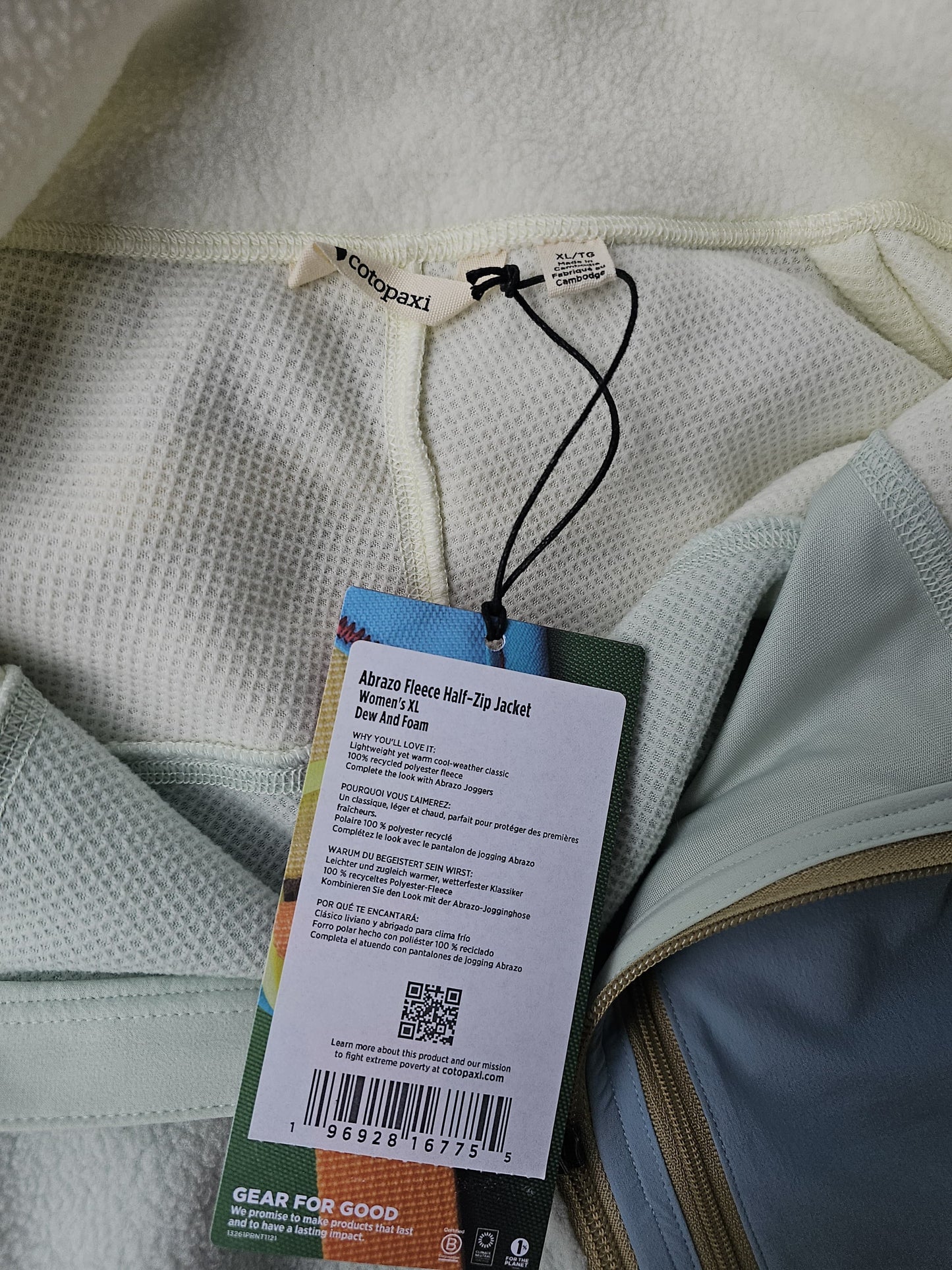 Cotopaxi 1/2 Zip Fleece Dew & Foam Pullover Jumper - NWT - L/Large