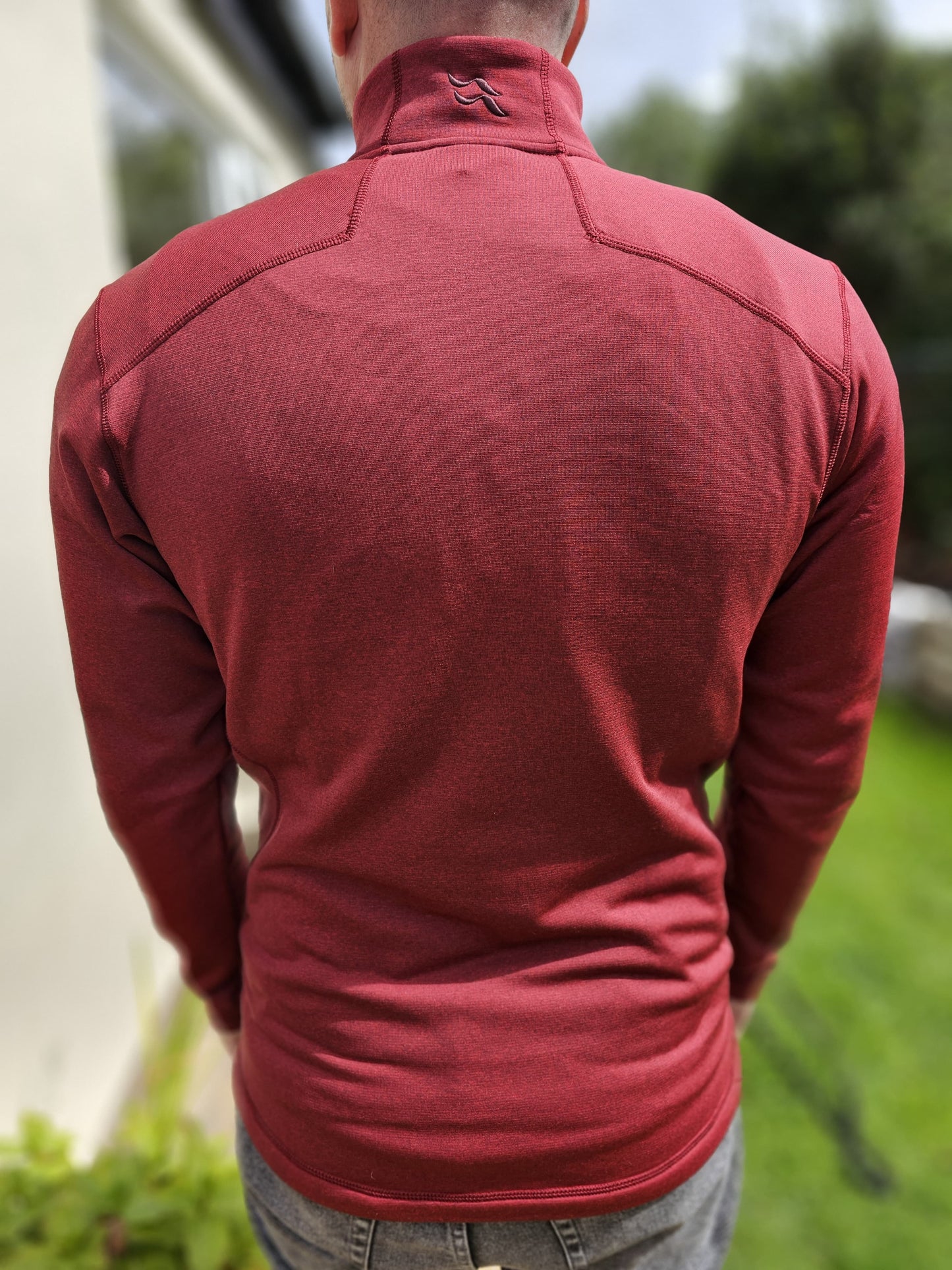 Mens Rab Burgundy/Deep Rep Pullover 1/2 Jumper/Mid Layer Fleece - M/Medium