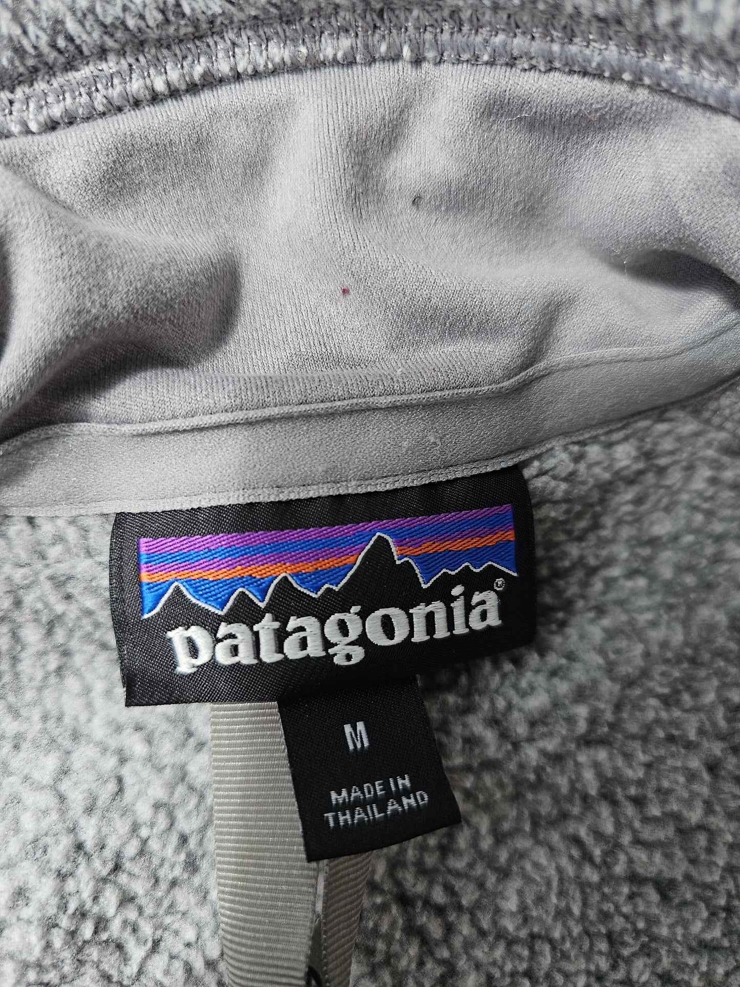 Womens Patagonia Grey 1/2 Zip Fleece Pullover Jumper - M/Medium