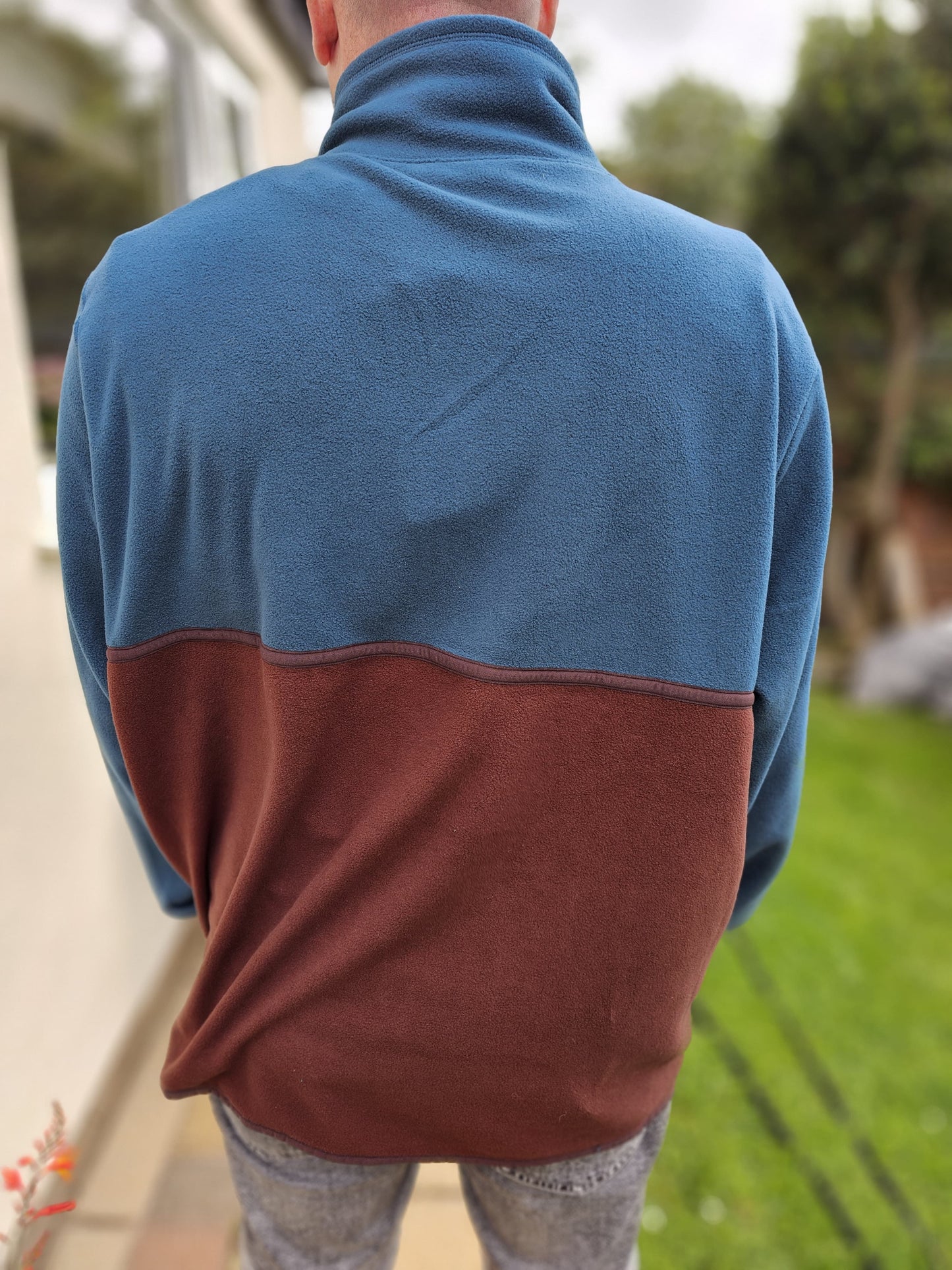 Cotopaxi 1/2 Zip Fleece Blue/Brown Pullover Jumper - NWT - XXL/2XL