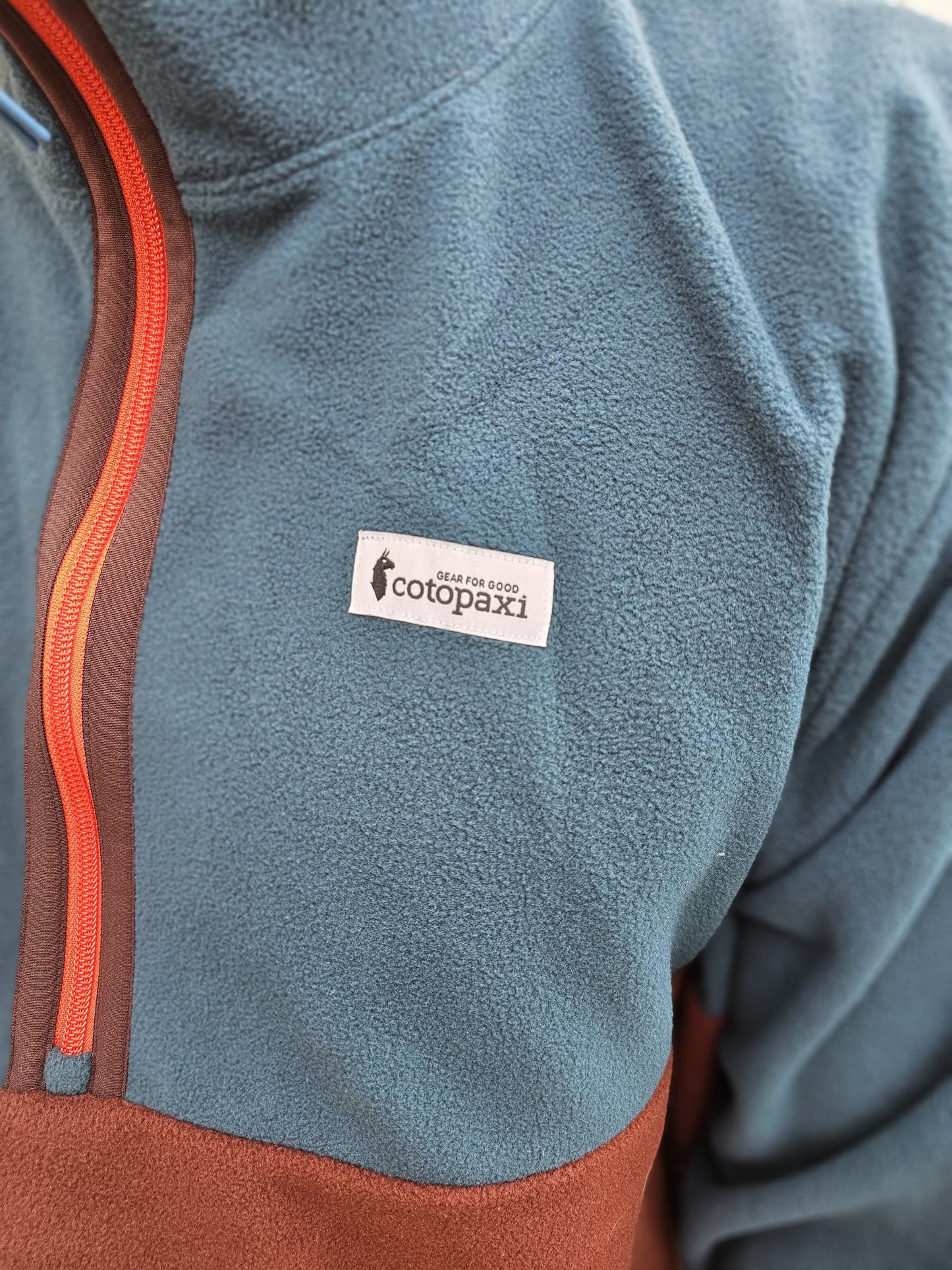 Cotopaxi 1/2 Zip Fleece Blue/Brown Pullover Jumper - NWT - XXL/2XL