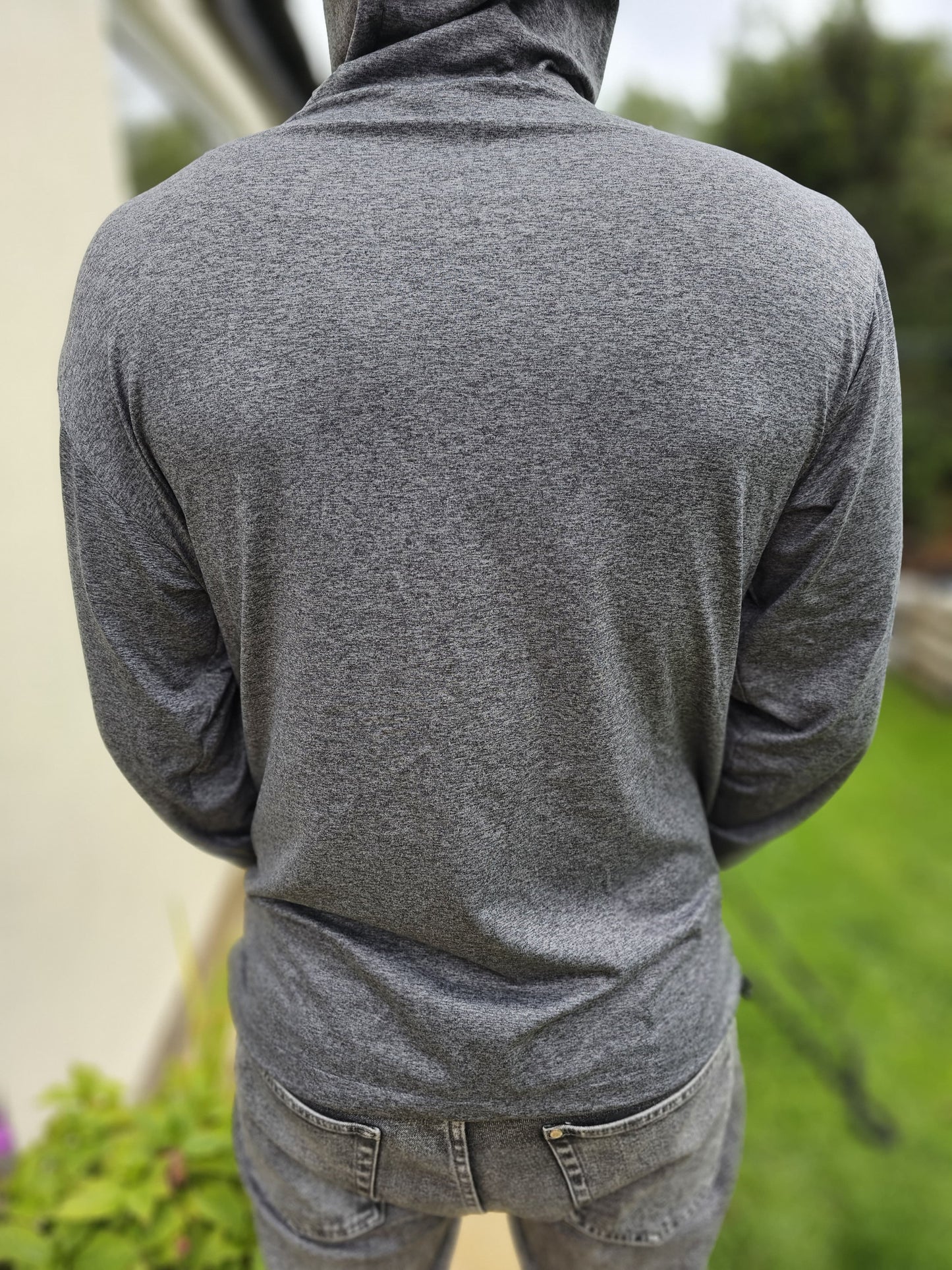 New Balance NB Grey Activewear Pullover 1/2 Zip Hoodie Jumper - M/Medium