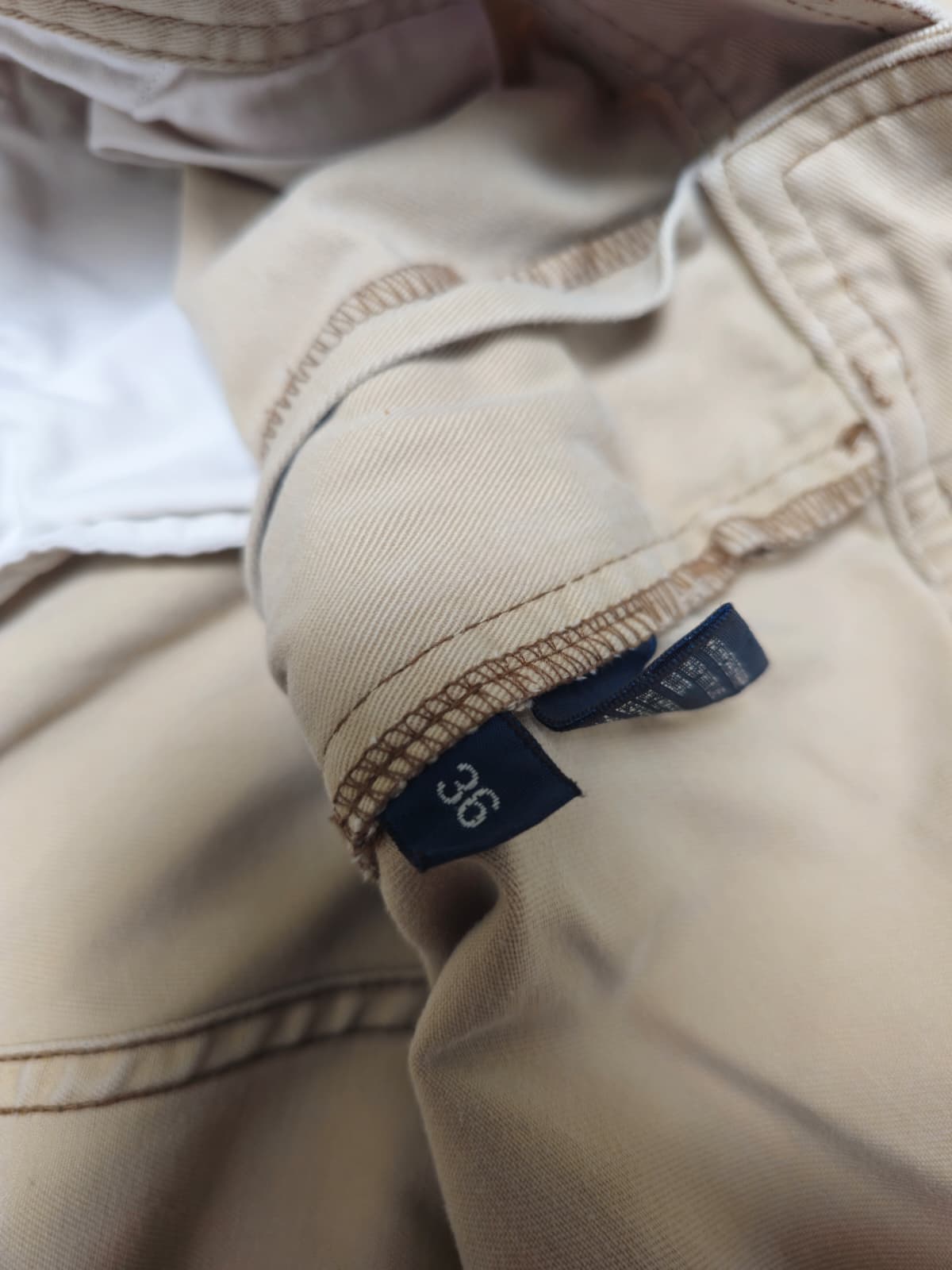 Ralph Lauren Polo Beige Button Cargo Shorts - W36/L10.5