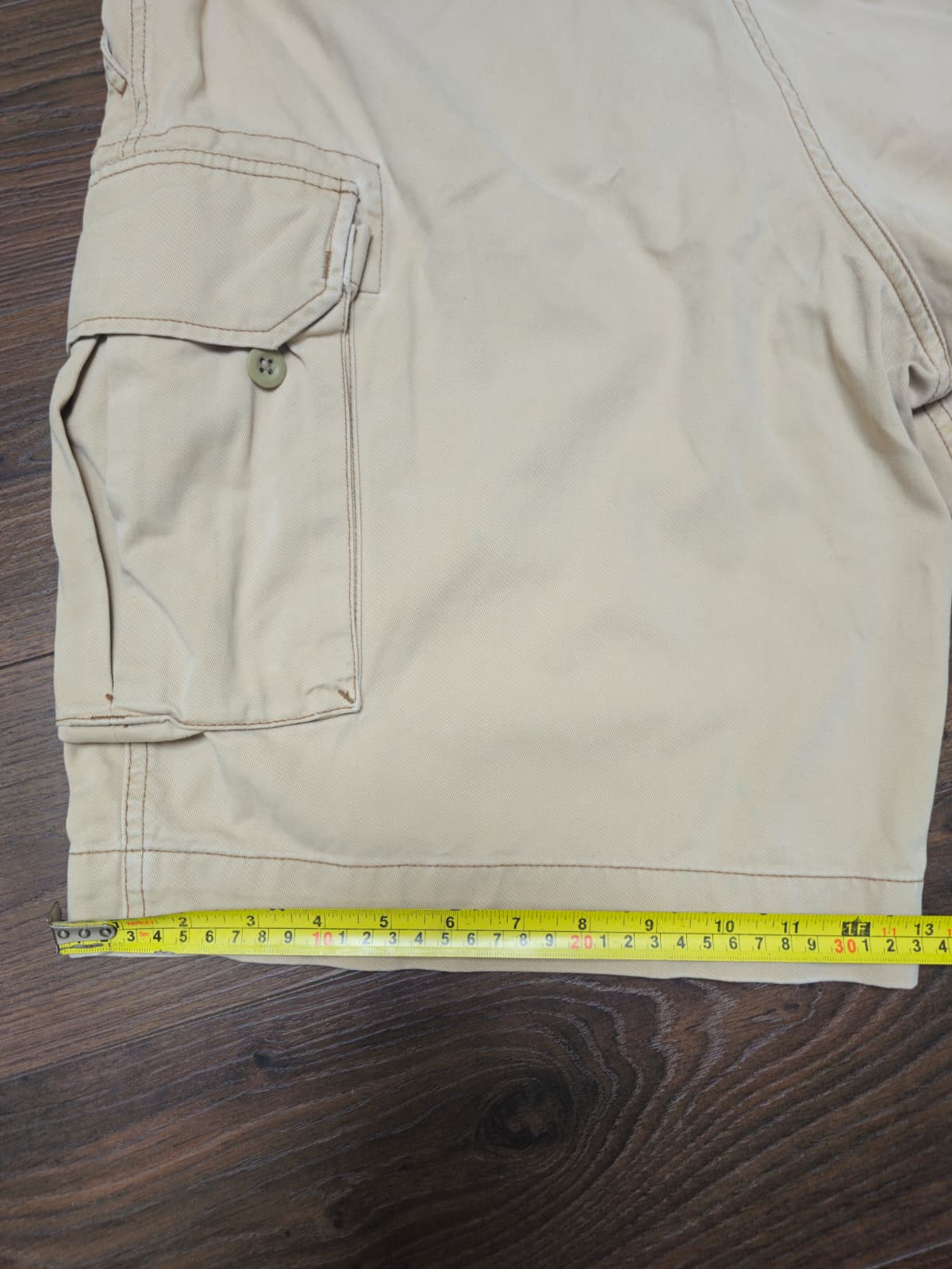 Ralph Lauren Polo Beige Button Cargo Shorts - W36/L10.5