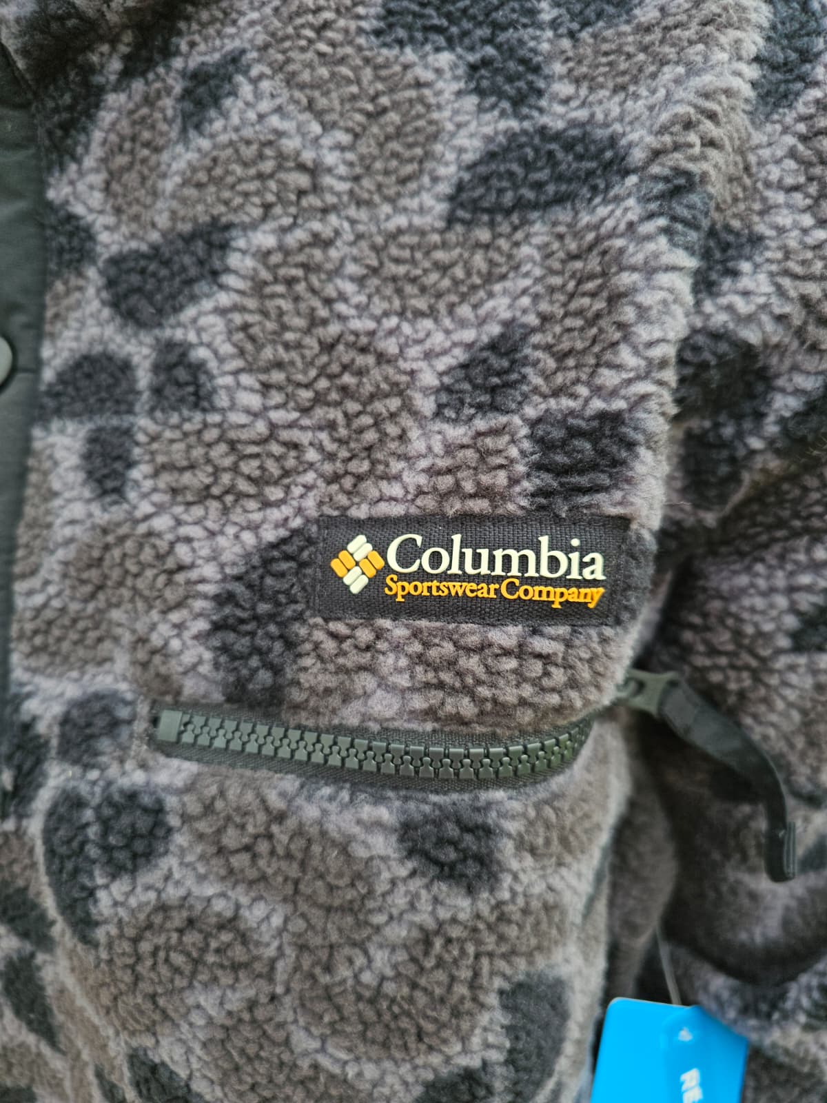 Columbia Snap Button Pullover Pattern Fleece Jumper - NWT Hike Walk Casual Ski Snowboard