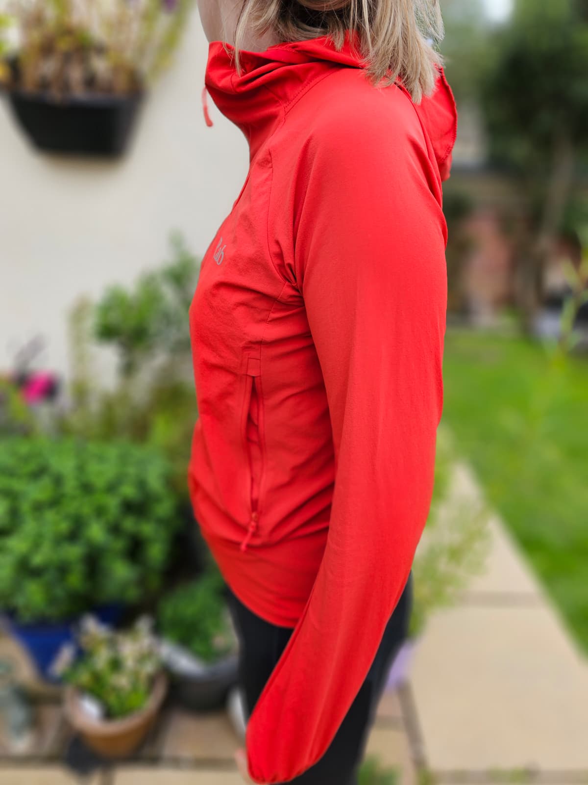 Rab Borealis Red Soft Shell Style Full Zip Hooded Climbing Jacket - S/UK 8