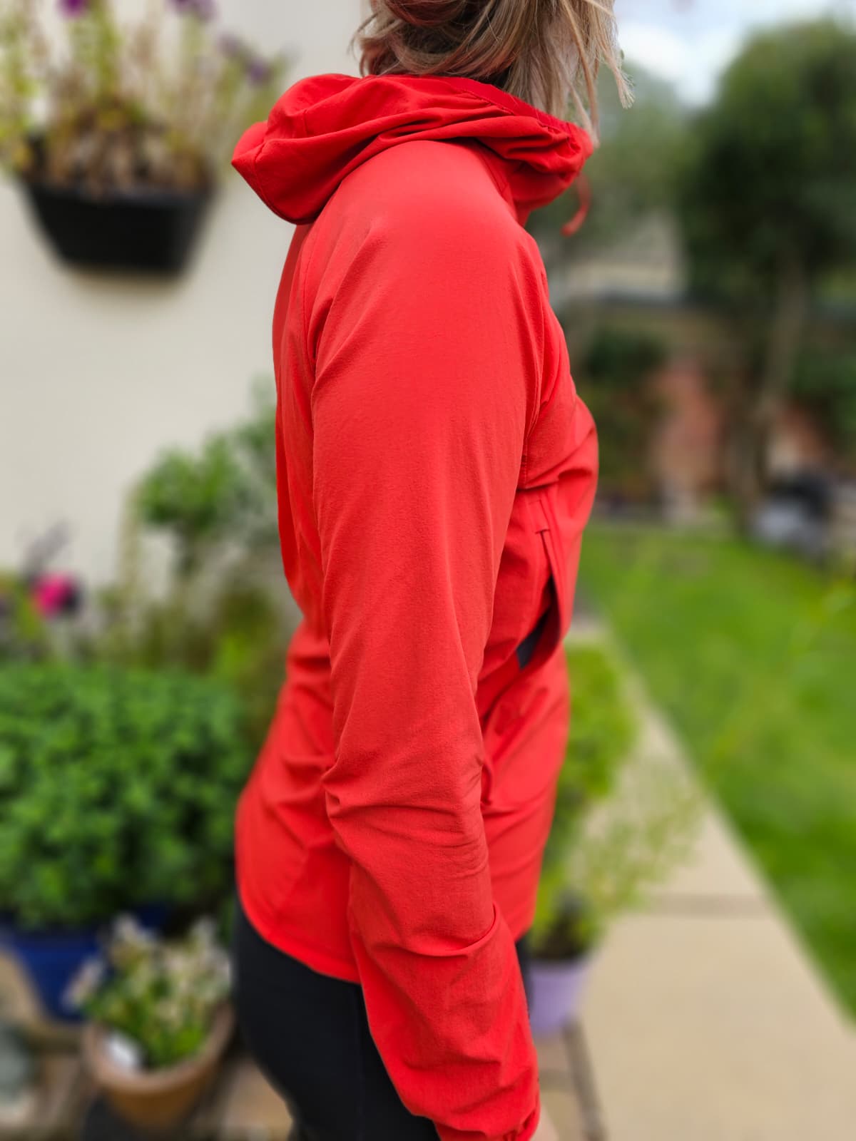 Rab Borealis Red Soft Shell Style Full Zip Hooded Climbing Jacket - S/UK 8
