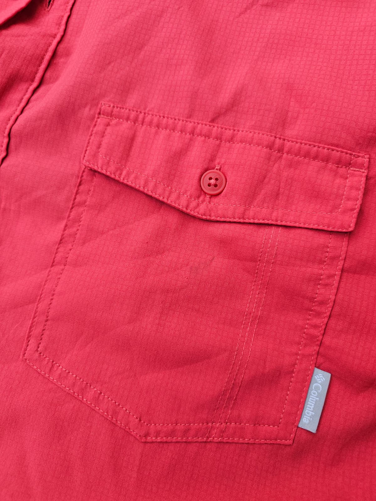 Columbia Omni-Shade Technical Short Sleeve Collared Button Up Shirt - L/Large