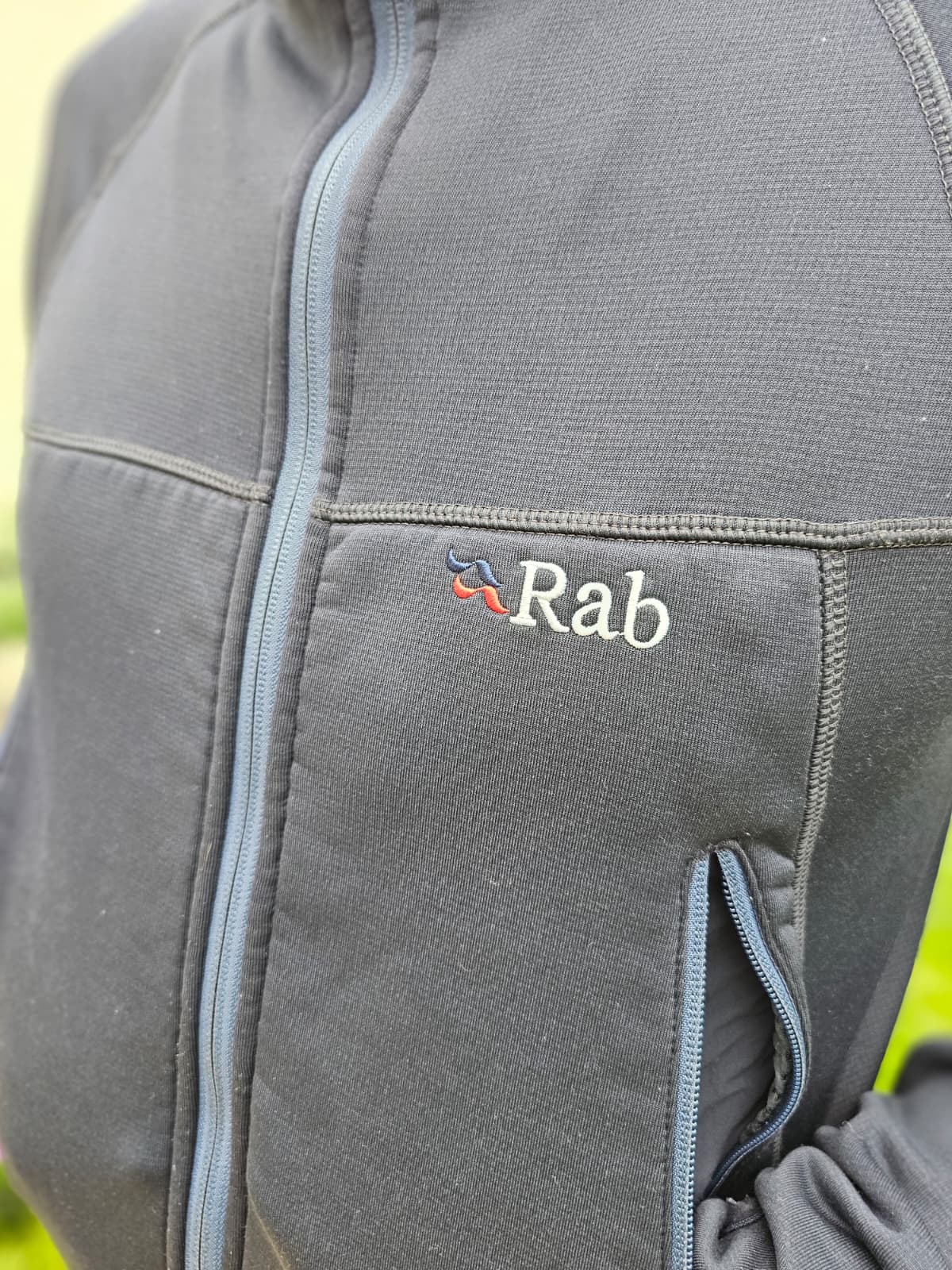 Rab Technical Polartec Windbreaker Fleece Full Zip Hoodie Wind Pro Jacket - M/Medium