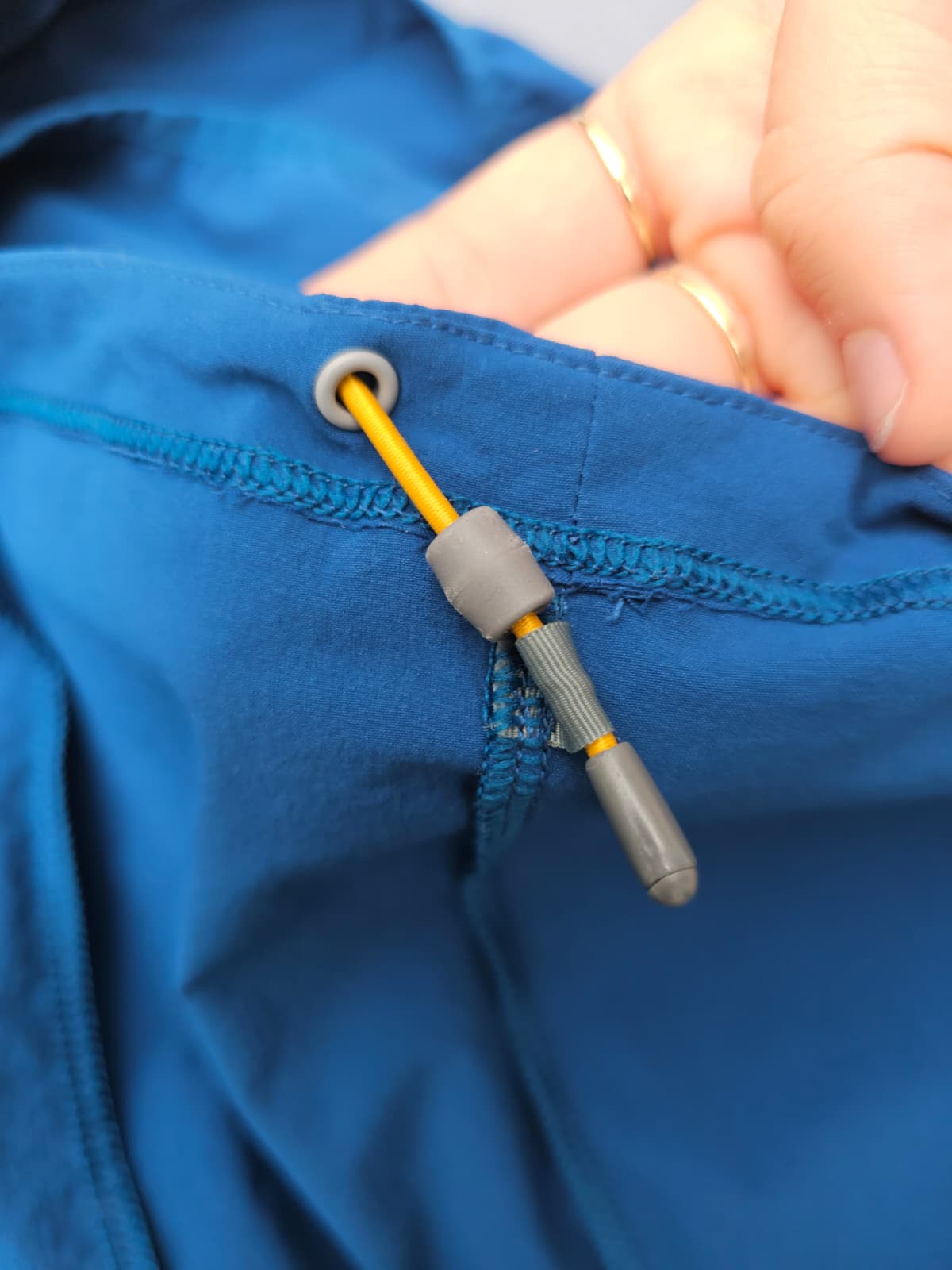Rab Borealis Blue Soft Shell Style 1/2 Zip Hooded Climbing Pull Over - M/Medium