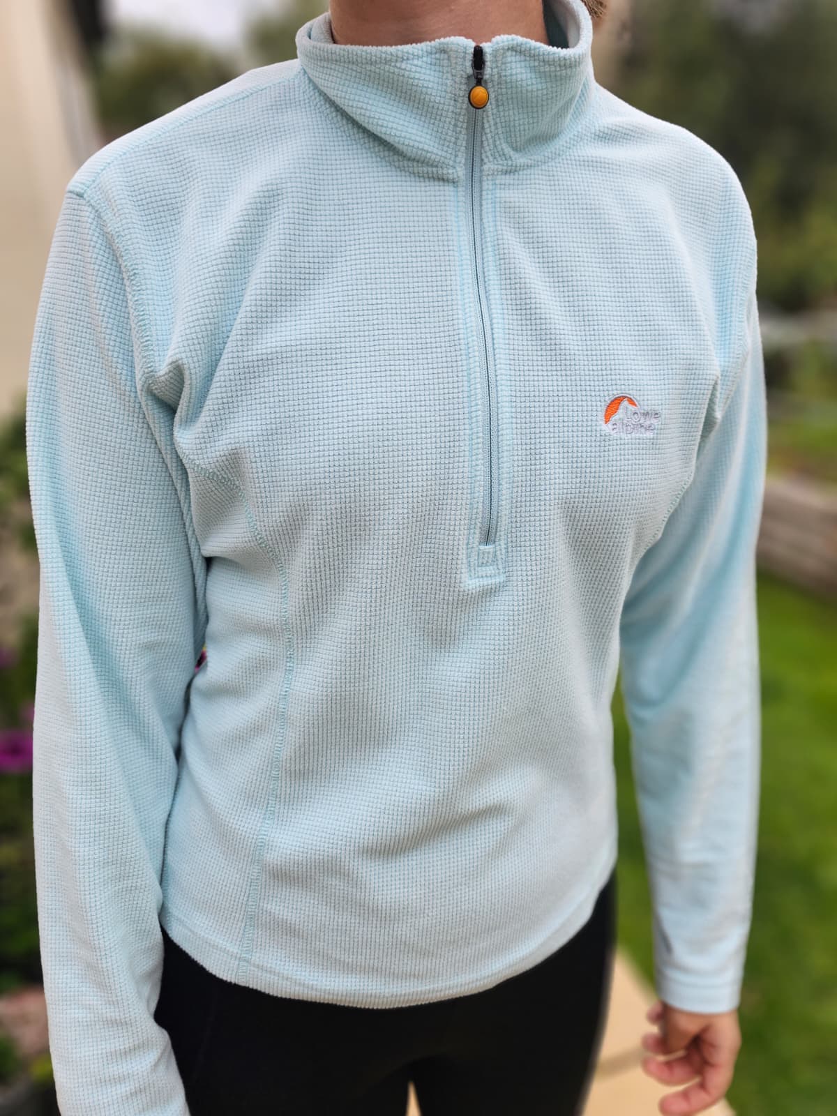 Lowe Alpine Light Blue Alepetican Pullover 1/2 Zip Fleece Jumper - S/Small