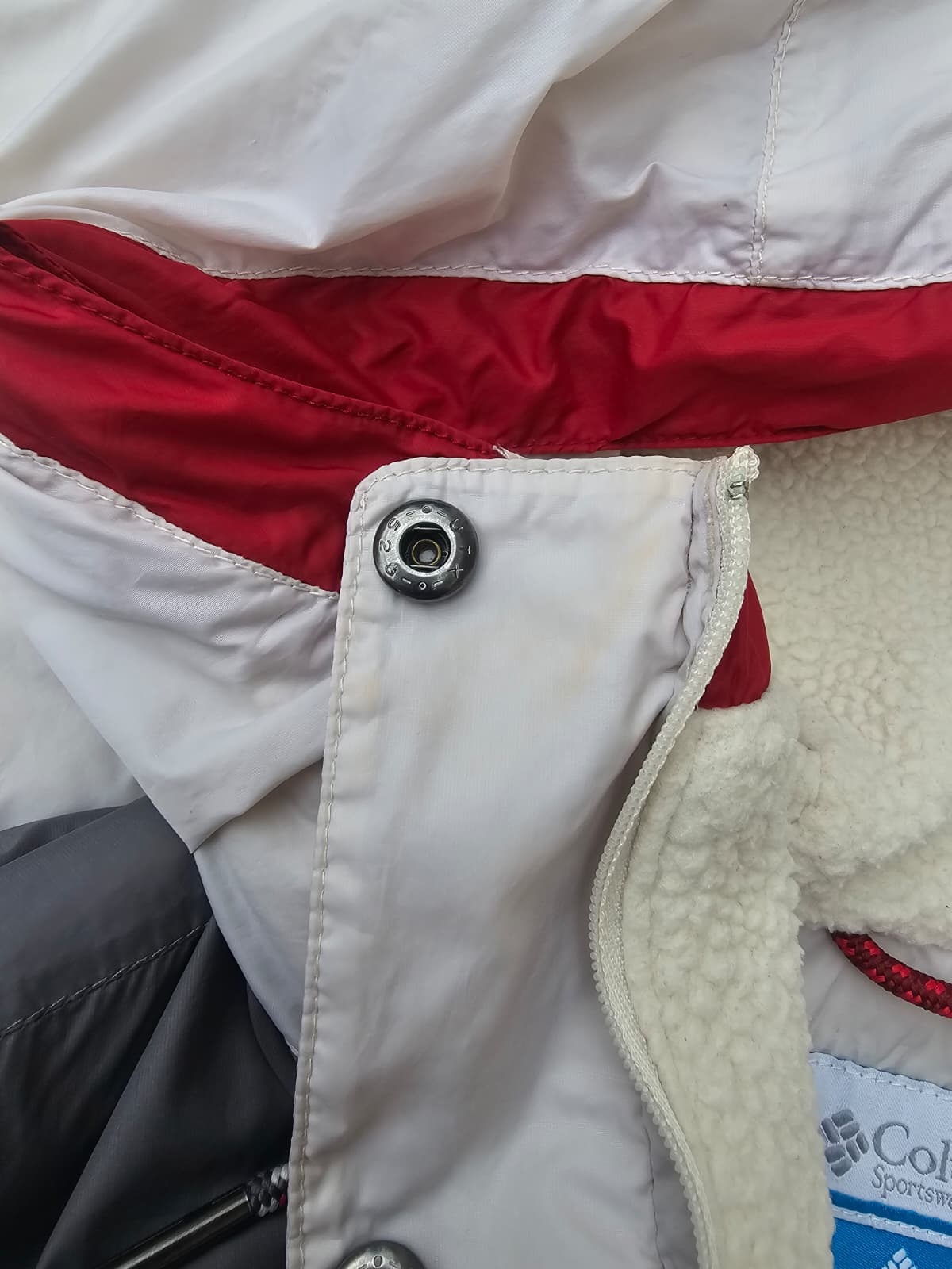 Columbia Sherpa Lined Pullover Anorak/Smock 1/2 Zip Hooded Jacket - M/Medium