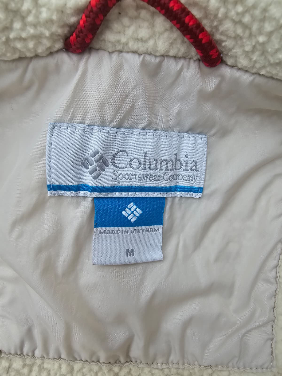 Columbia Sherpa Lined Pullover Anorak/Smock 1/2 Zip Hooded Jacket - M/Medium