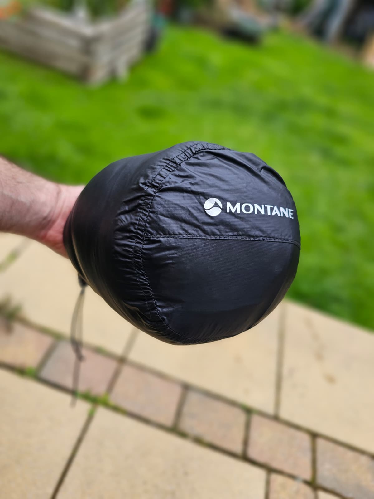 Mens Montane Black Full Zip Packable Hooded Insulated Pertex Quantam Down Jacket - M/Medium