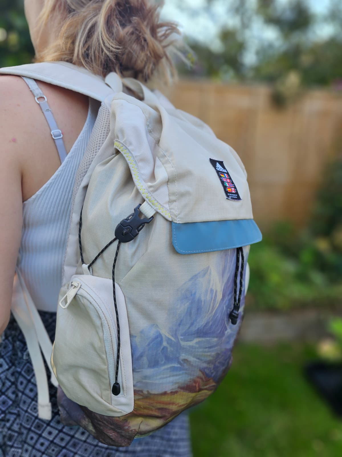 Adidas Explorer Primegreen Mountain Forest Print Backpack/Rucksack