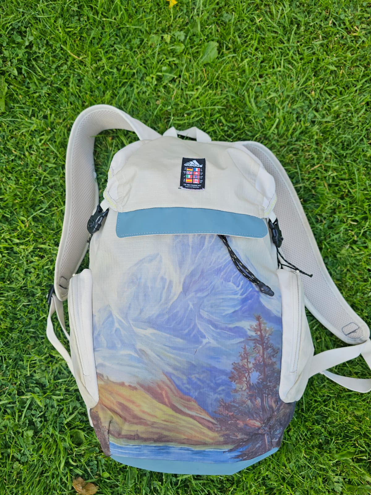 Adidas Explorer Primegreen Mountain Forest Print Backpack/Rucksack