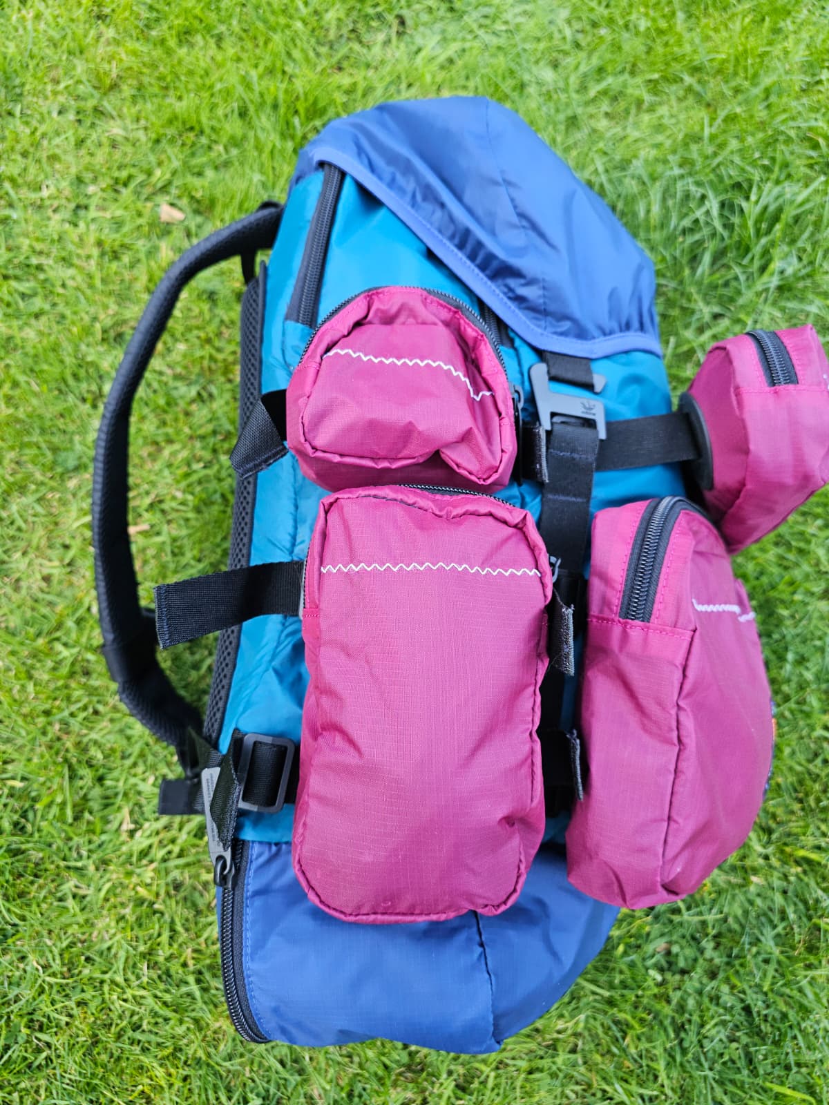 Adidas Atric Burgundy Blue Utility Style Backpack/Rucksack - Unisex - School Uni Gym PE Travel Work Hike Streetwear