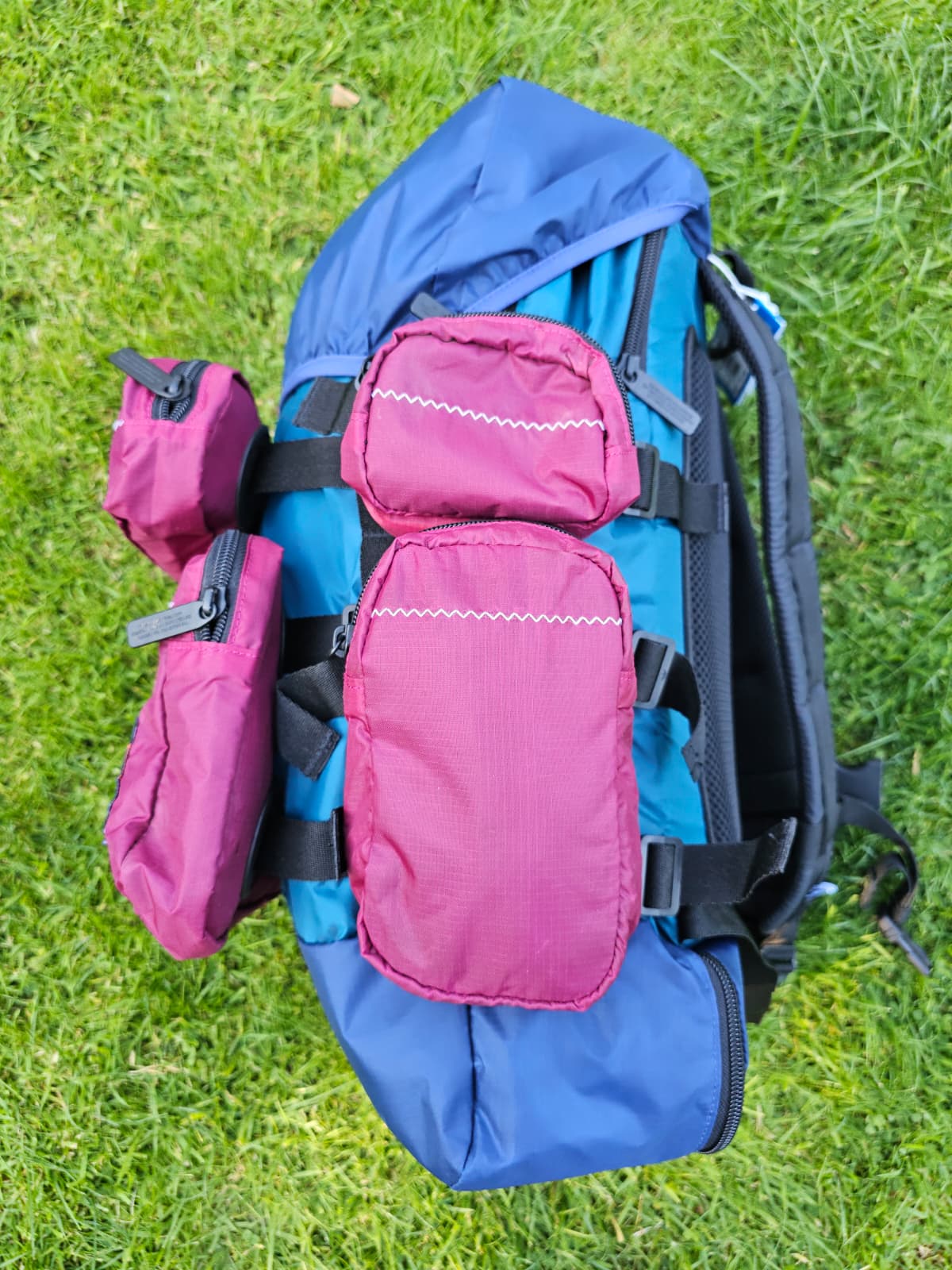 Adidas Atric Burgundy Blue Utility Style Backpack/Rucksack - Unisex - School Uni Gym PE Travel Work Hike Streetwear