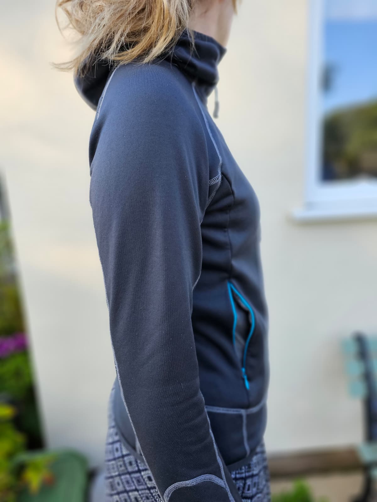Women's Rab Power Stretch Full Zip Polartec Fleece Hoodie Jacket - UK 12