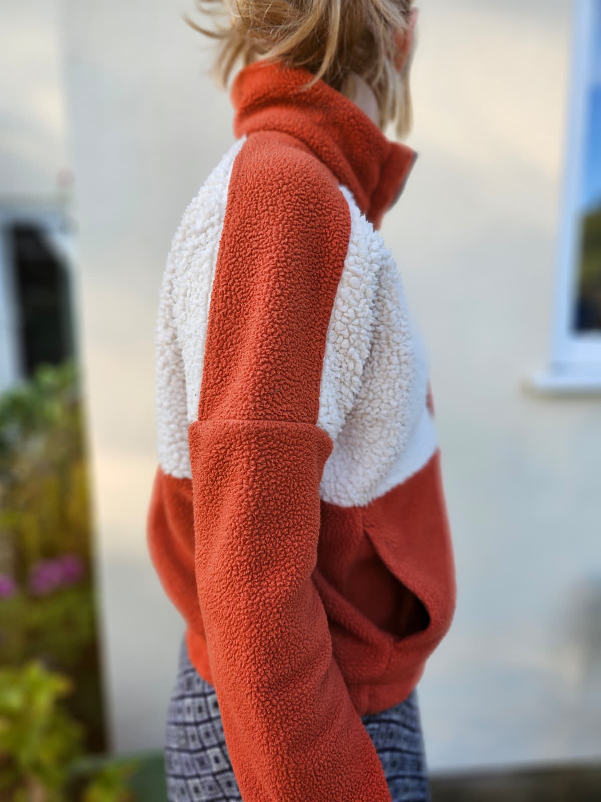 Columbia Women's Snap Button Pullover Fleece Jumper Fox Red - M/Medium