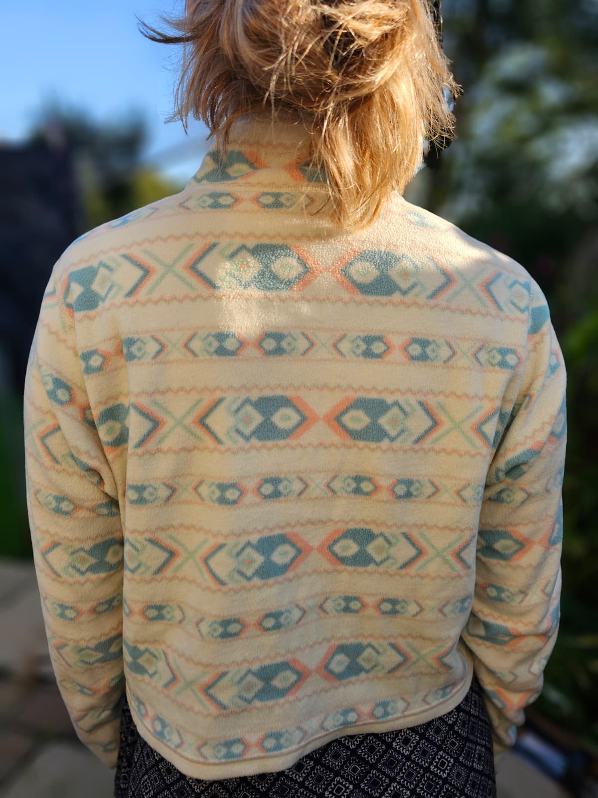 Berghaus Cropped Dean Street Aztec Print 1/2 Zip Fleece Jumper - M/Medium