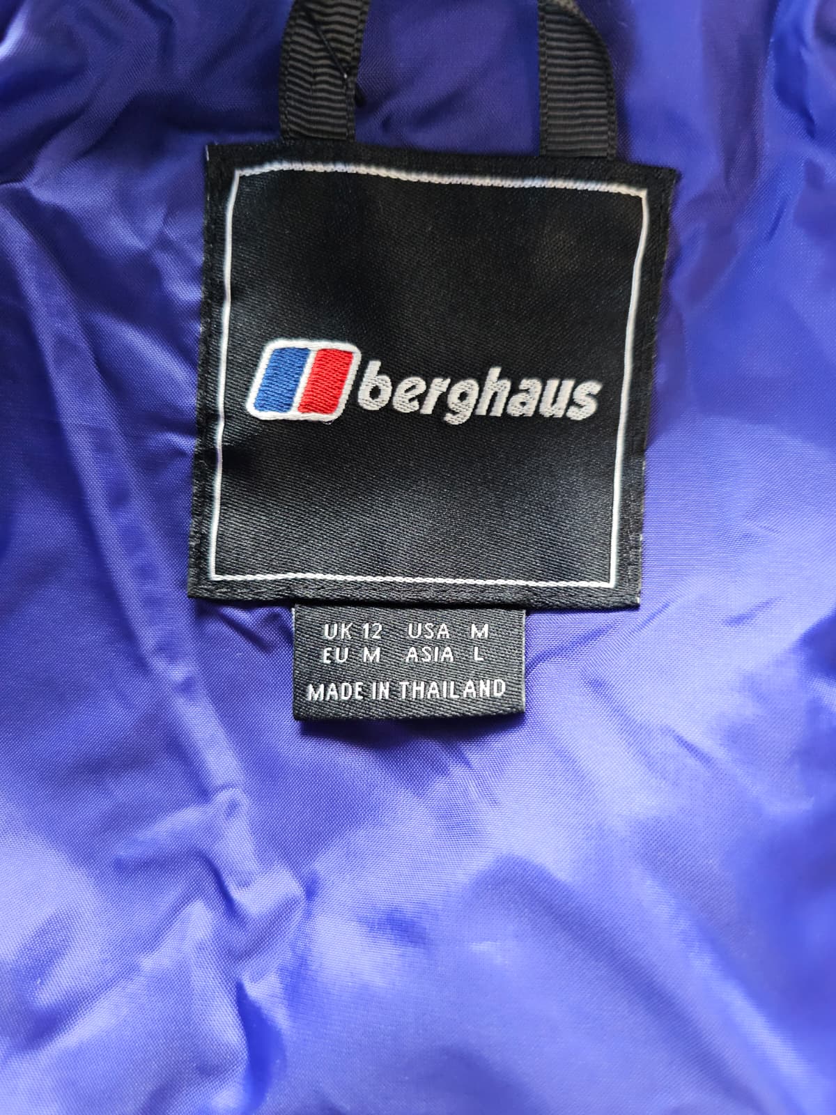 Berghaus Hydroshell Full Zip Hooded Waterproof Coat/Jacket - UK 12