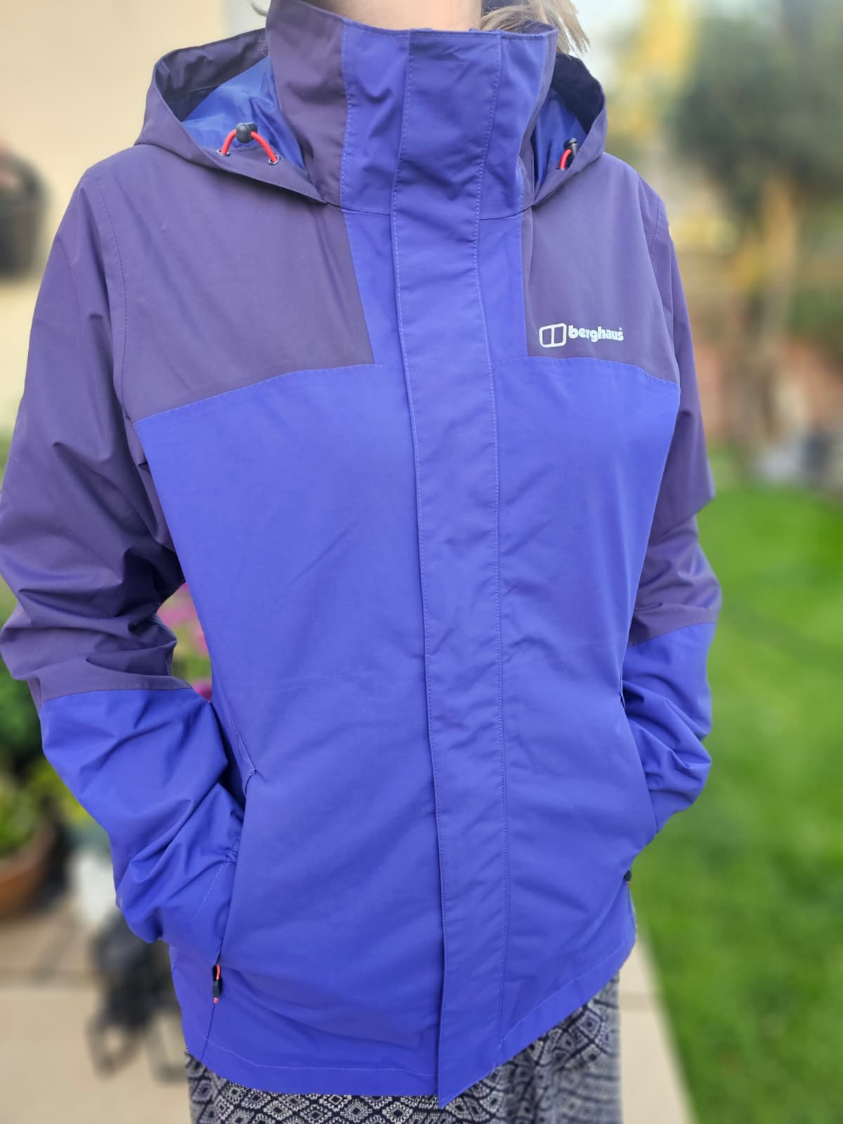 Berghaus Hydroshell Full Zip Hooded Waterproof Coat/Jacket - UK 12