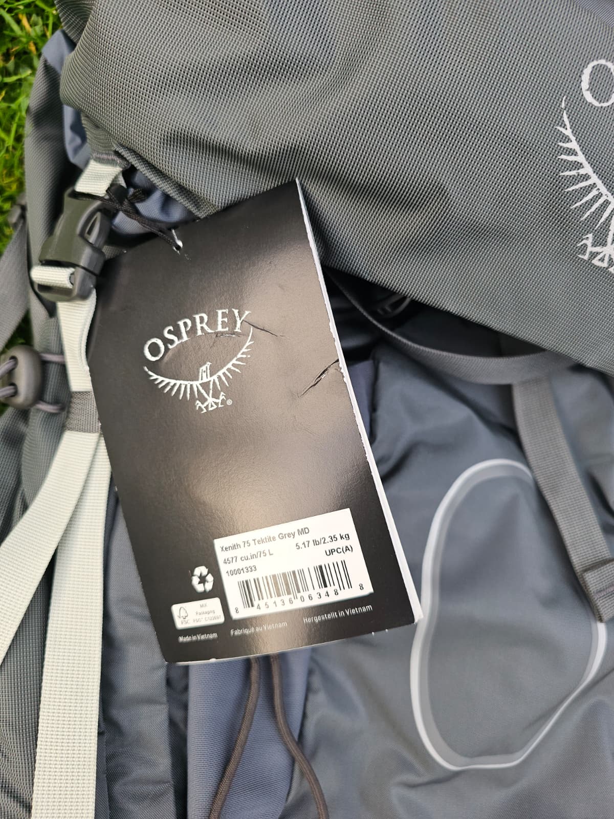 Osprey Xenith 75 Hiking Walking Trekking Backpacking Backpack/Rucksack - 75L New With Tags