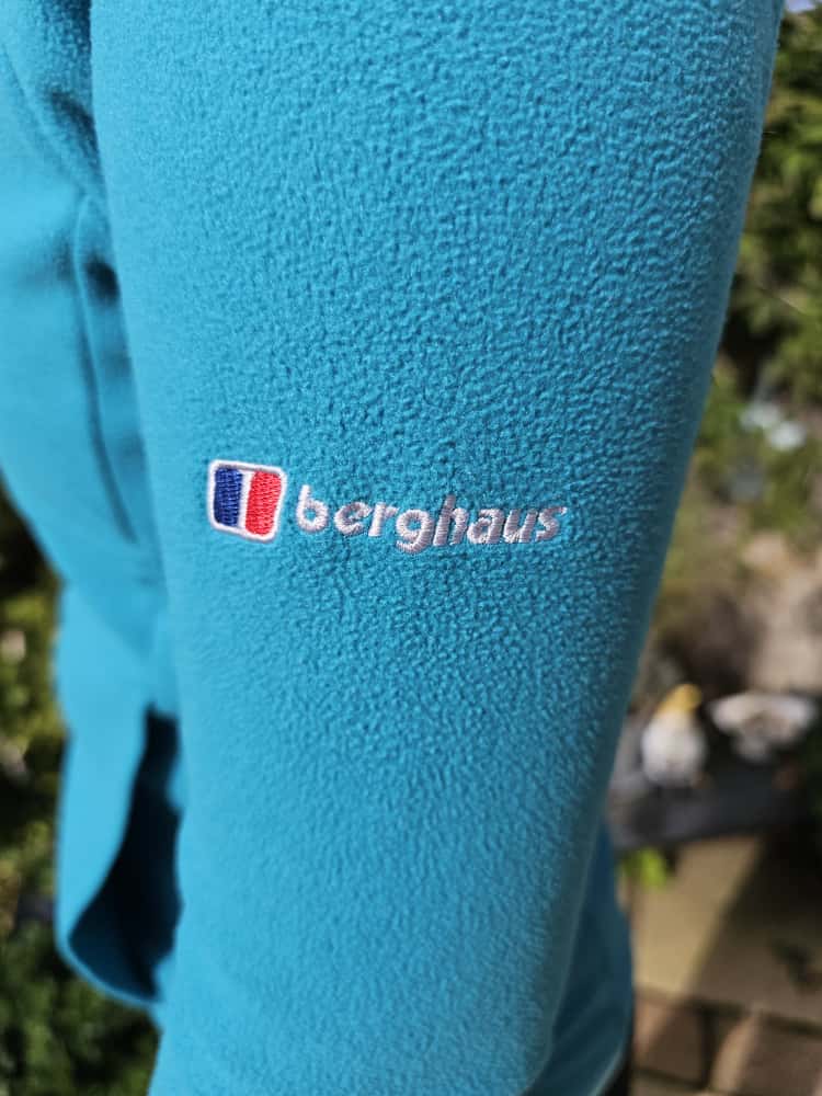 Berghaus Technical Turquoise Hooded Fleece Full Zip Jacket - UK 10