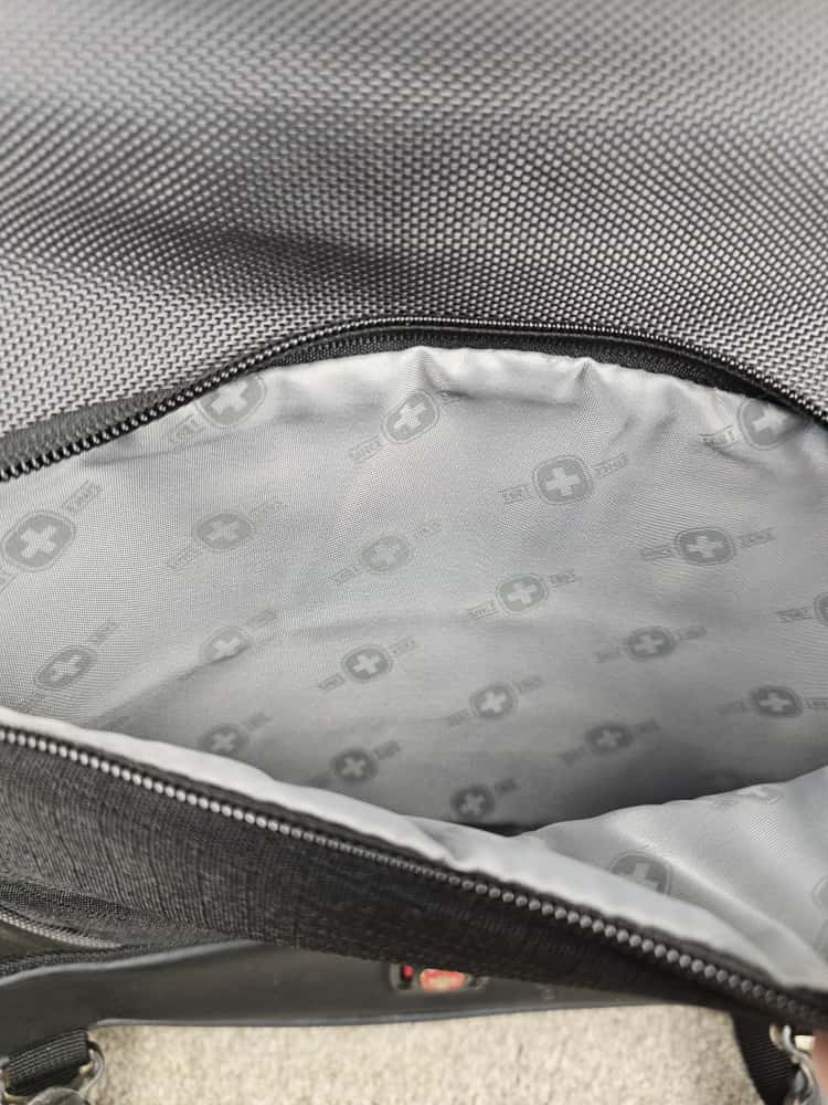 Wenger Swiss Gear 'The Saturn' Black/Grey Business Laptop Office Shoulder/Messenger Bag