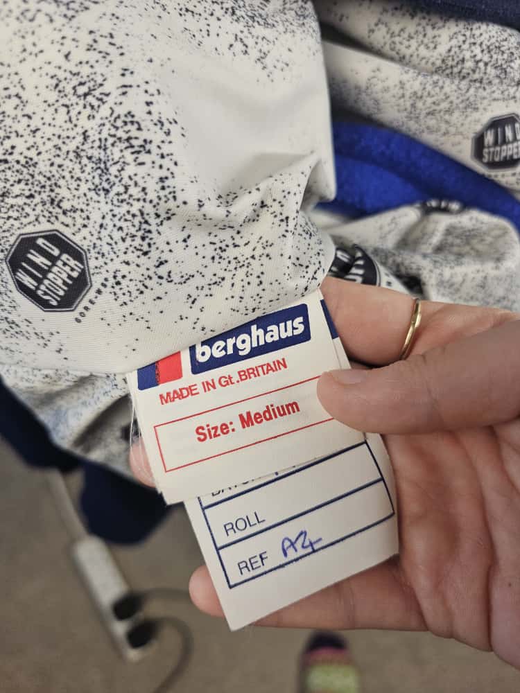 Vintage Berghaus Laventer Navy Polartec Windstopper XCT Full Zip Fleece Jacket - M/Medium