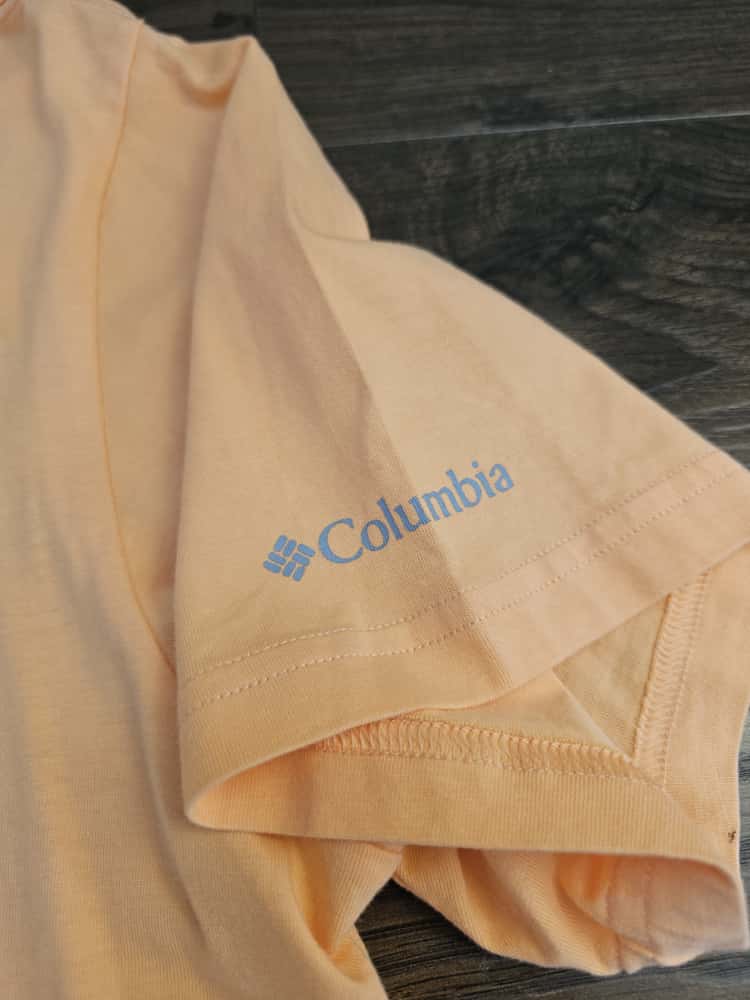 Columbia Mens Short Sleeve Top/T-Shirt Aztec Print - M/Medium - Orange/Coral