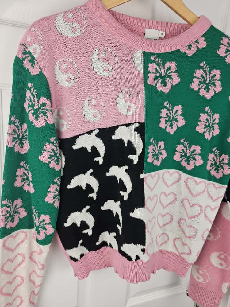 Womens SkinnyDip London Pullover Pattern Knitted Style Jumper - M/Medium