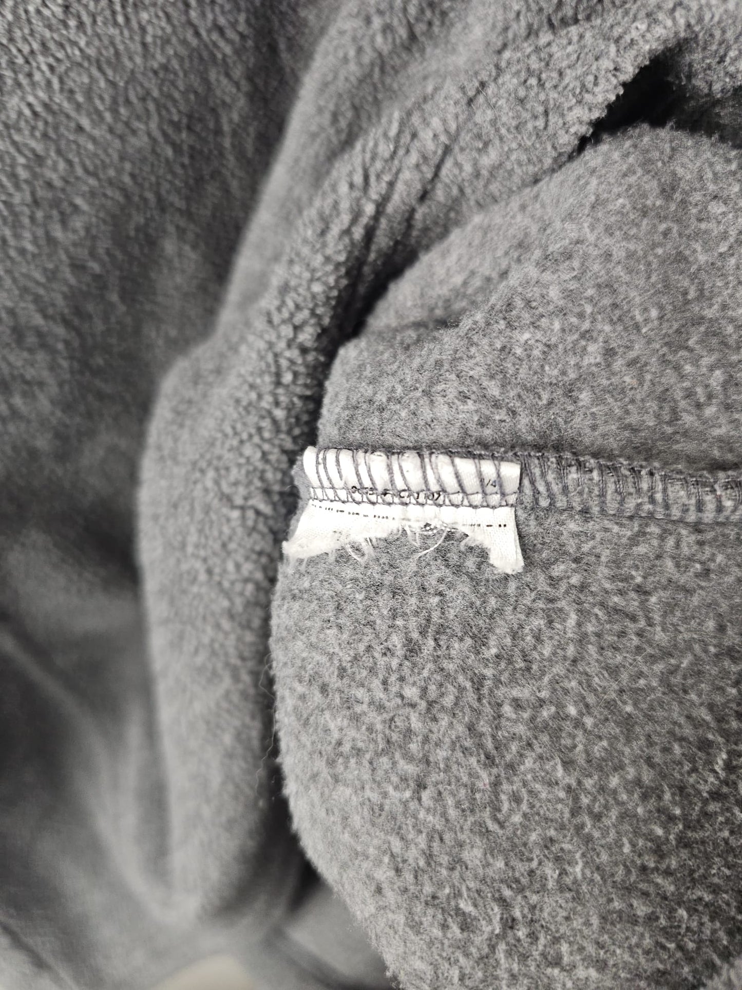 Columbia Womens Snap Button Pullover Grey/White Fleece Jumper - M/Medium