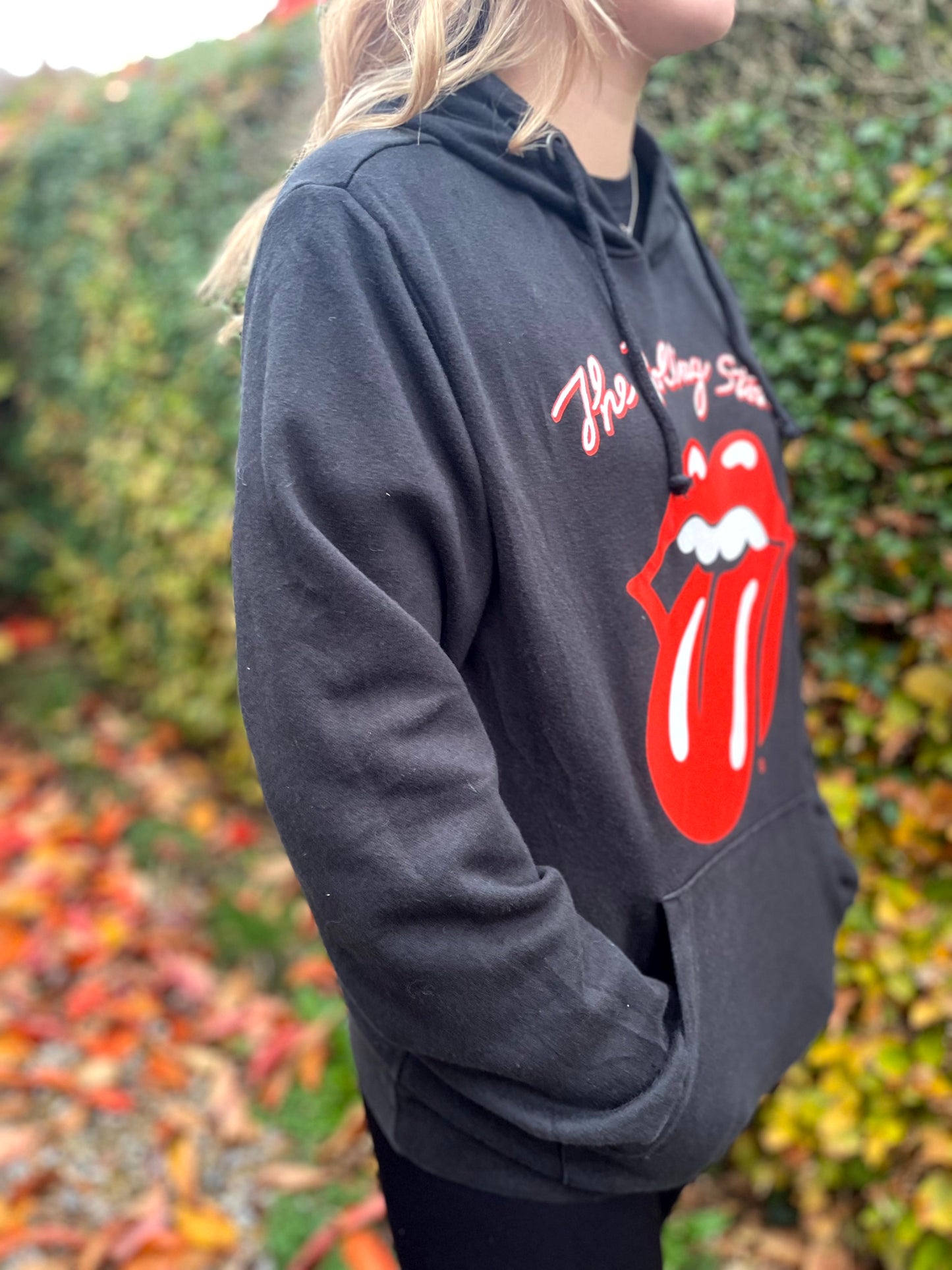 The Rolling Stones Black Rock Band Pullover Hoodie - S/Small