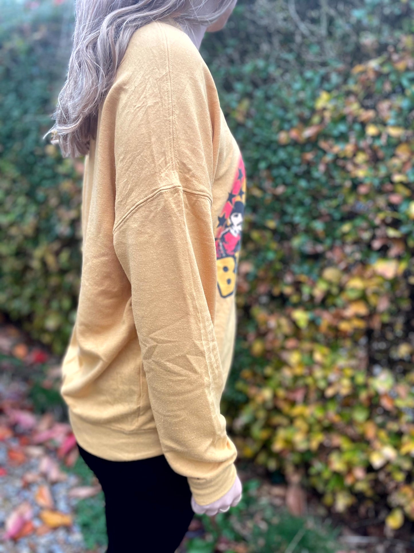 The Beatles Mustard Rainbow Pullover Jumper/Sweatshirt - M/Medium