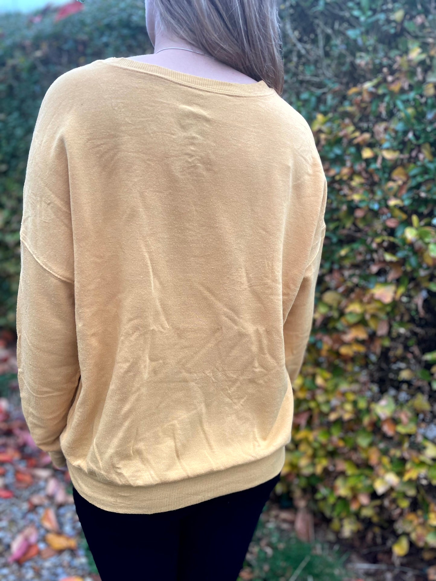 The Beatles Mustard Rainbow Pullover Jumper/Sweatshirt - M/Medium