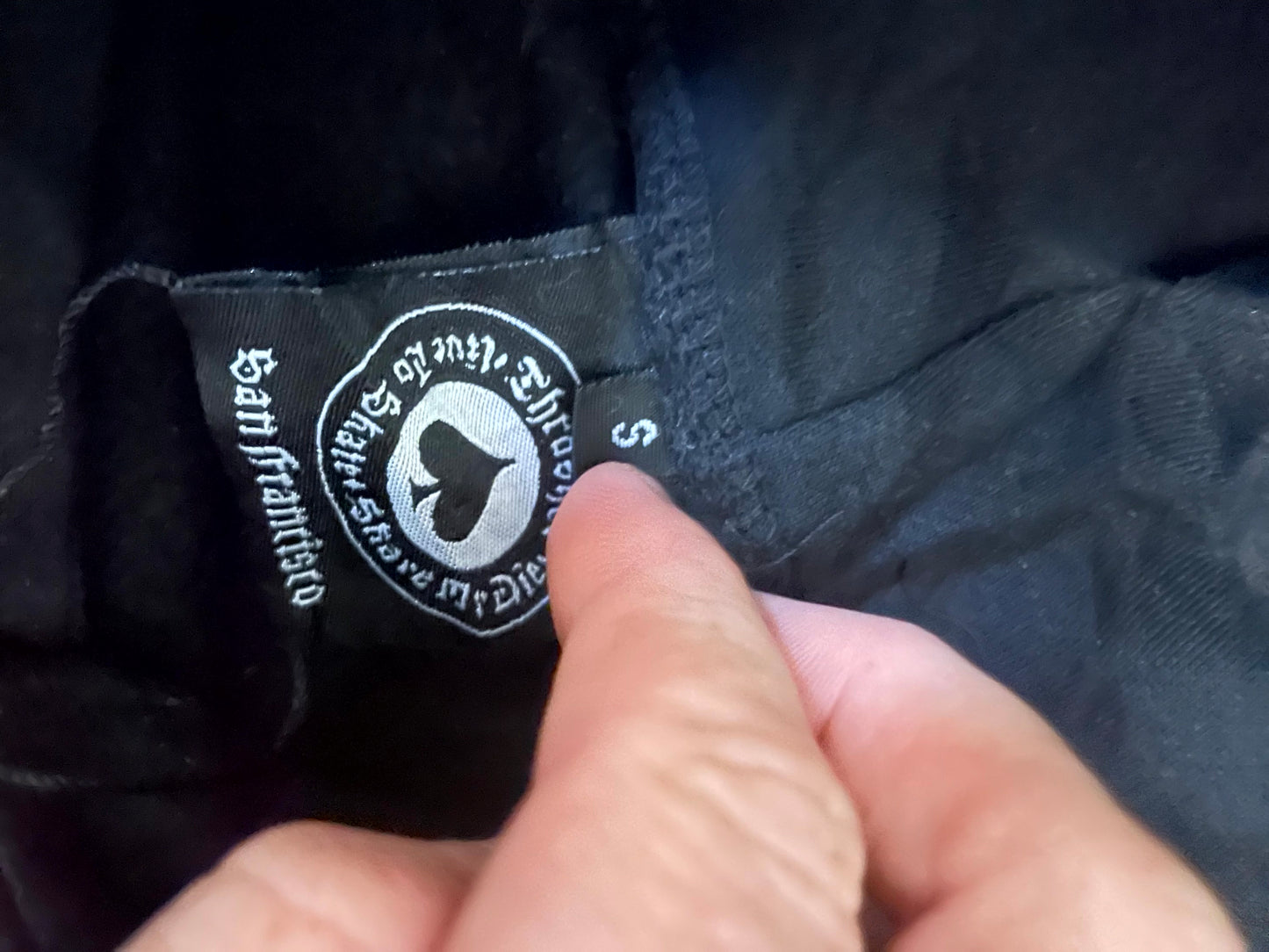 Thrasher Y2K Skateboard Magazine Black Flames Pullover Hoodie - S/Small