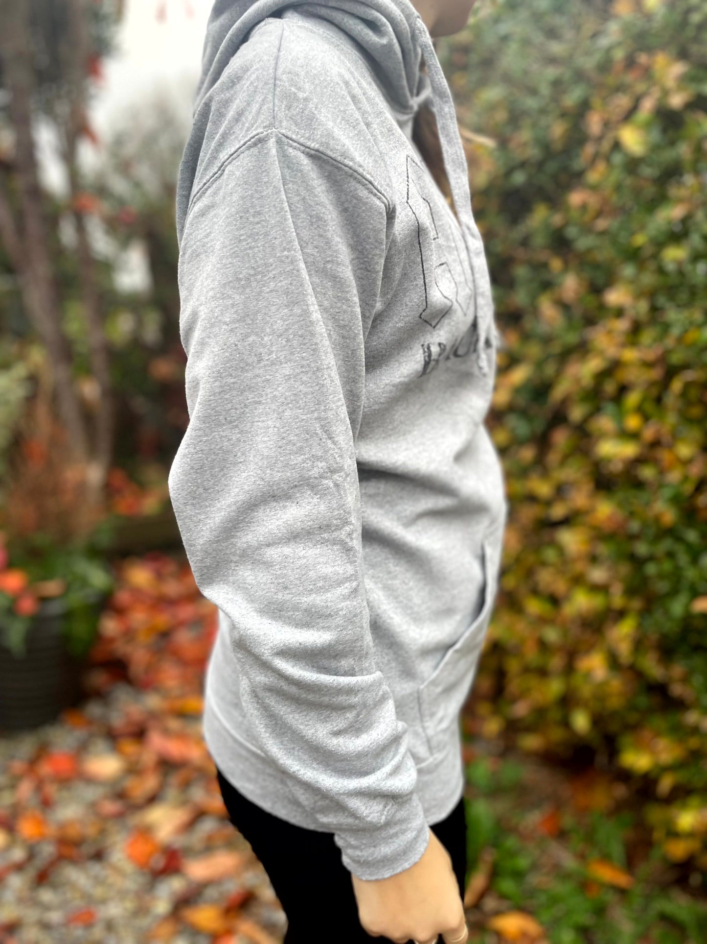 ACDC Back In Black Grey Pullover Hoodie - S/Small