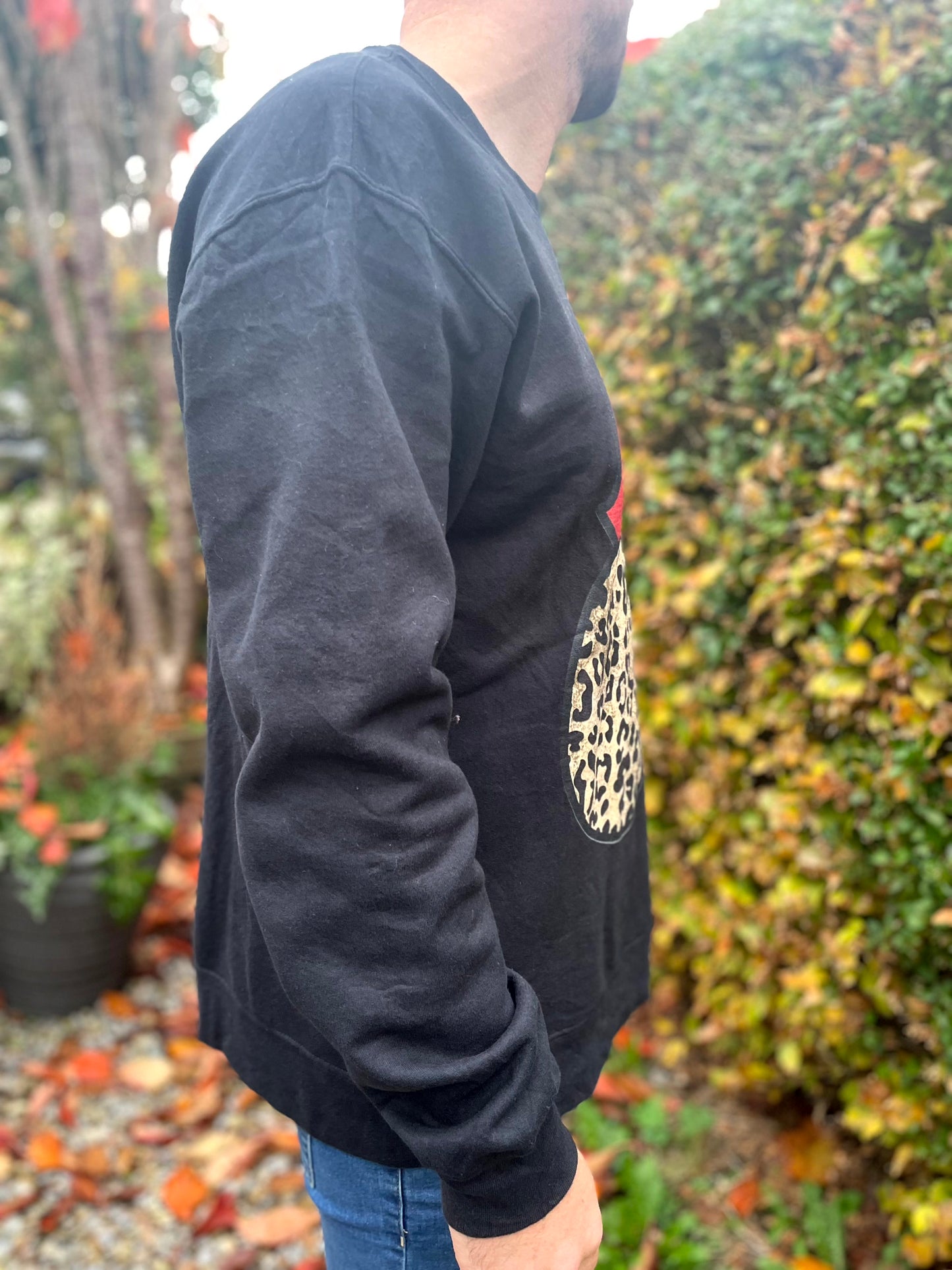The Rolling Stones Leopard Print Pullover Jumper/Sweatshirt - XL/Extra Large