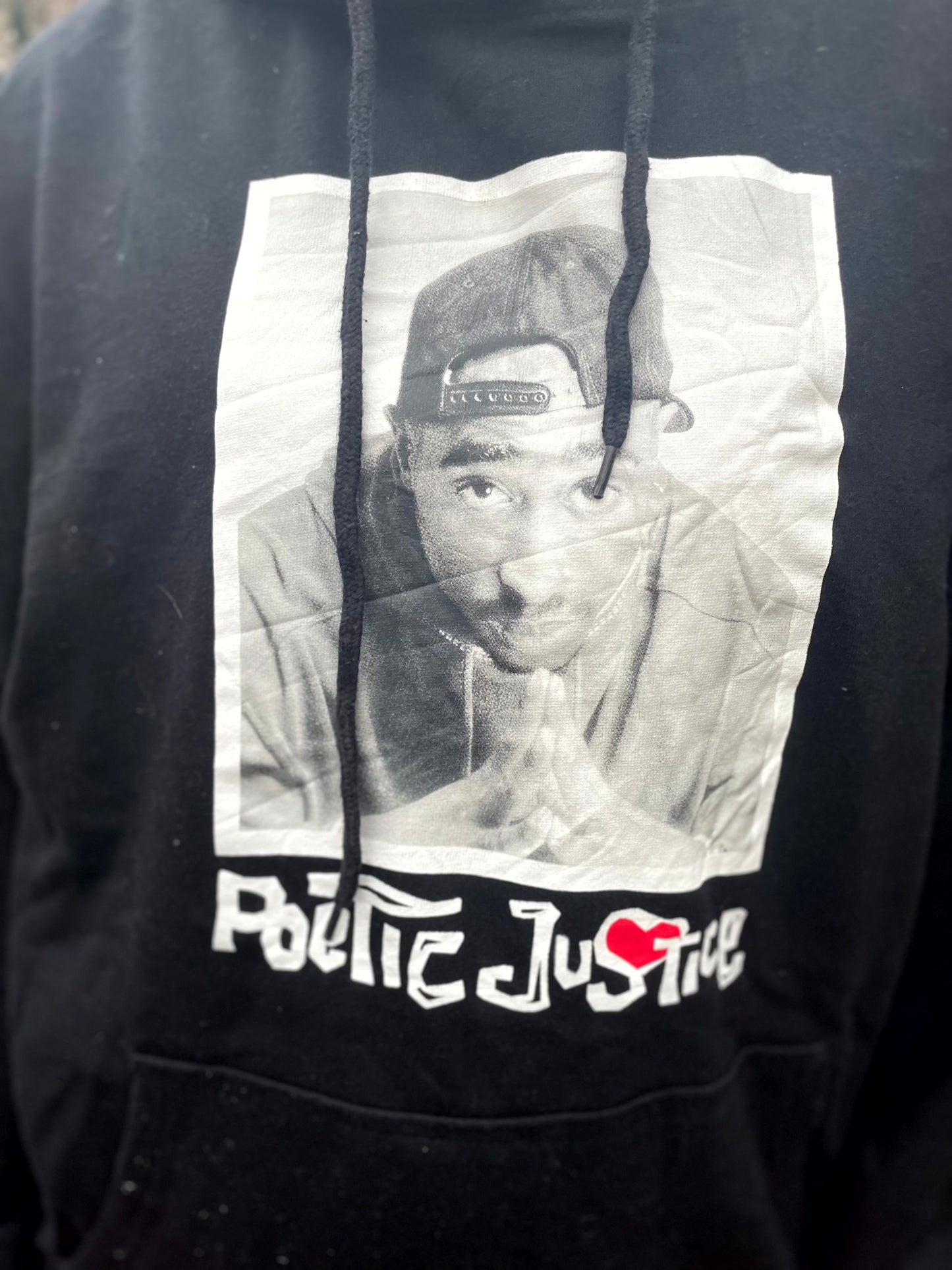 Unisex Poetic Justice Tupac Pullover Hoodie - L/Large