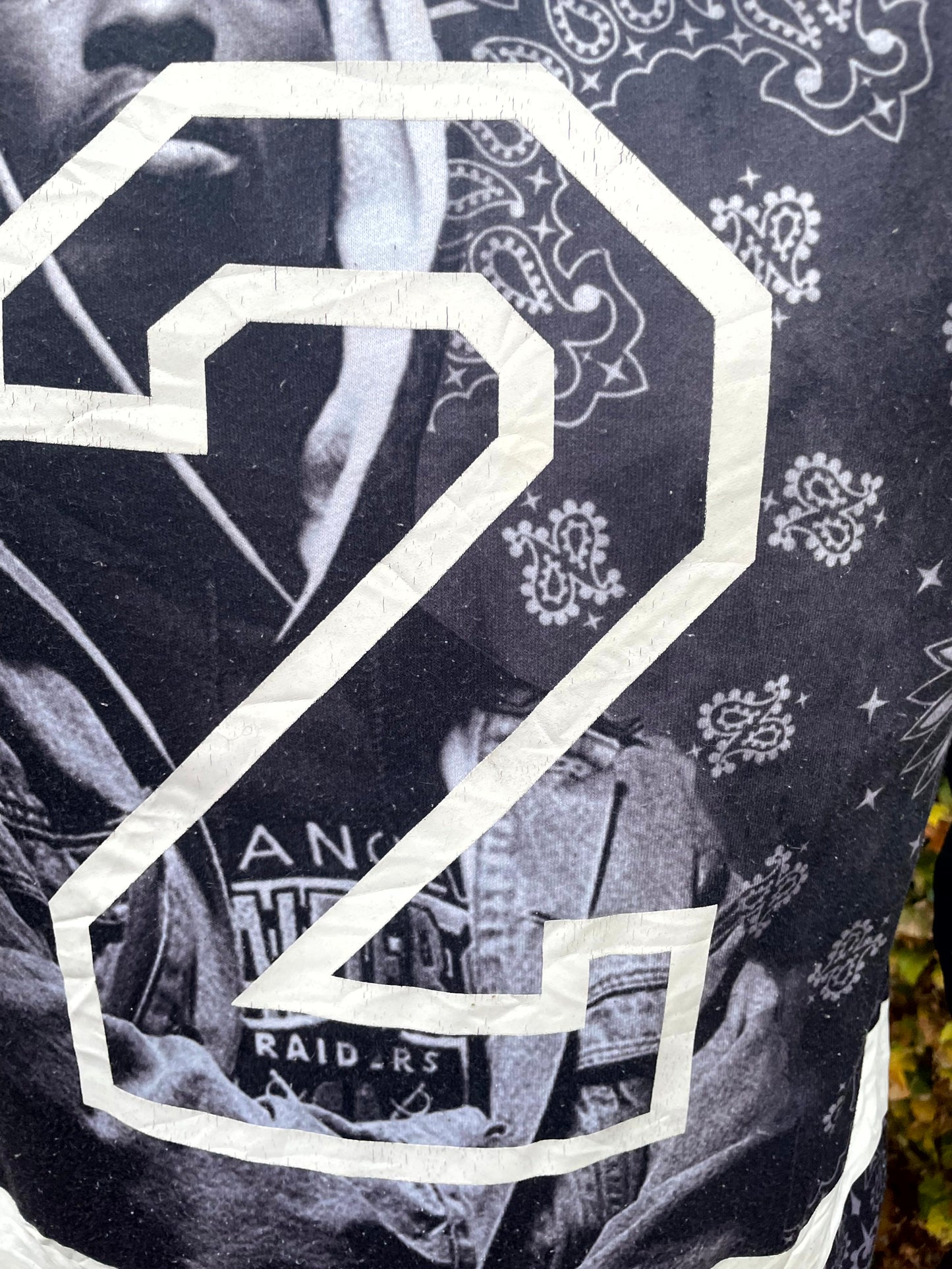 Tupac Shakur Black Large Print Pullover Jumper/Sweatshirt - L/Large - Unisex