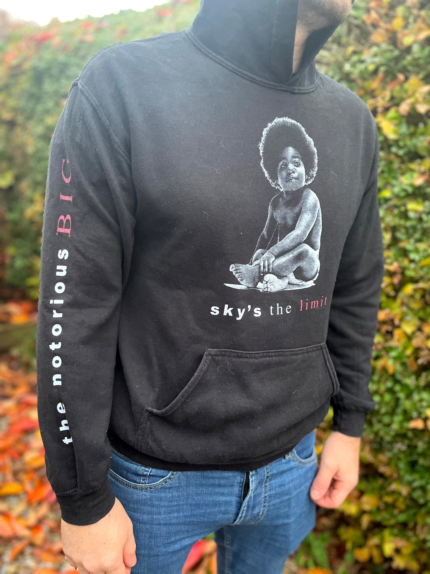 Notorious B.I.G. Biggie Smalls Hoodie 'Skys The Limit' - M/Medium
