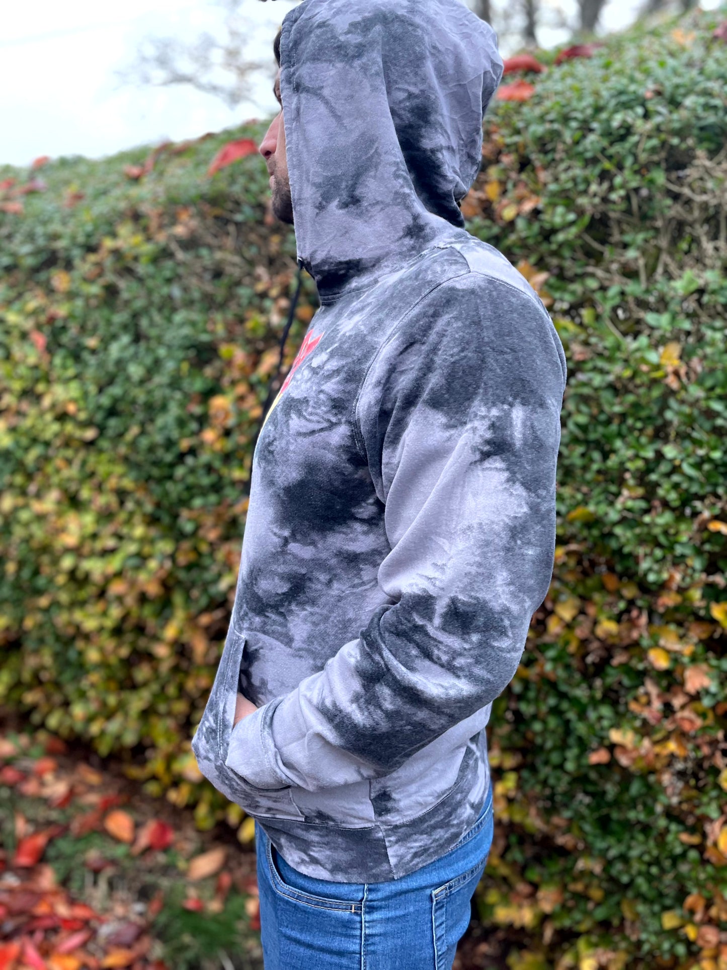 ACDC 'High Voltage' Tie Dye Pullover Hoodie - M/Medium