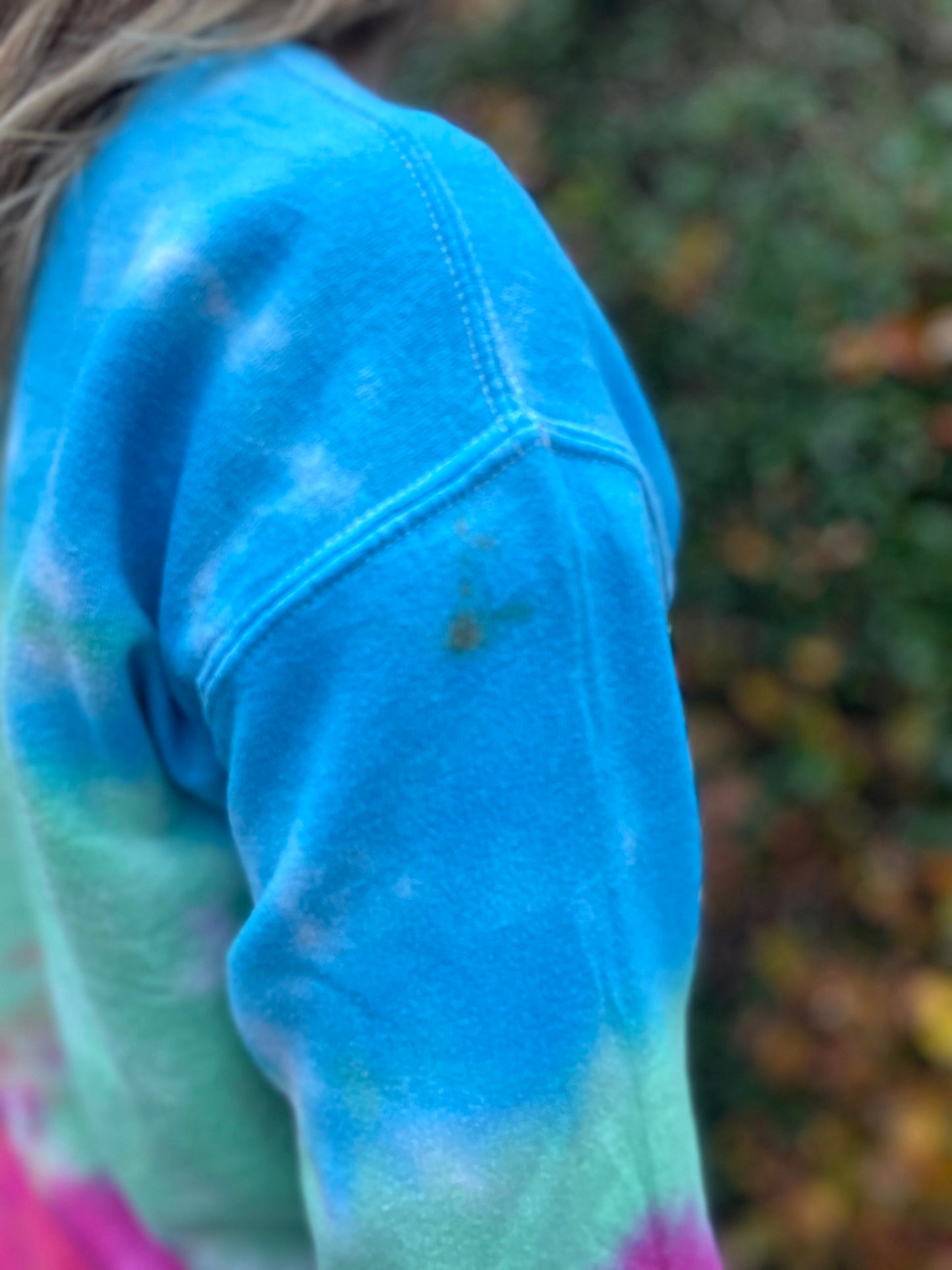ACDC Tie Dye Pullover Sweatshirt/Jumper - S/Small