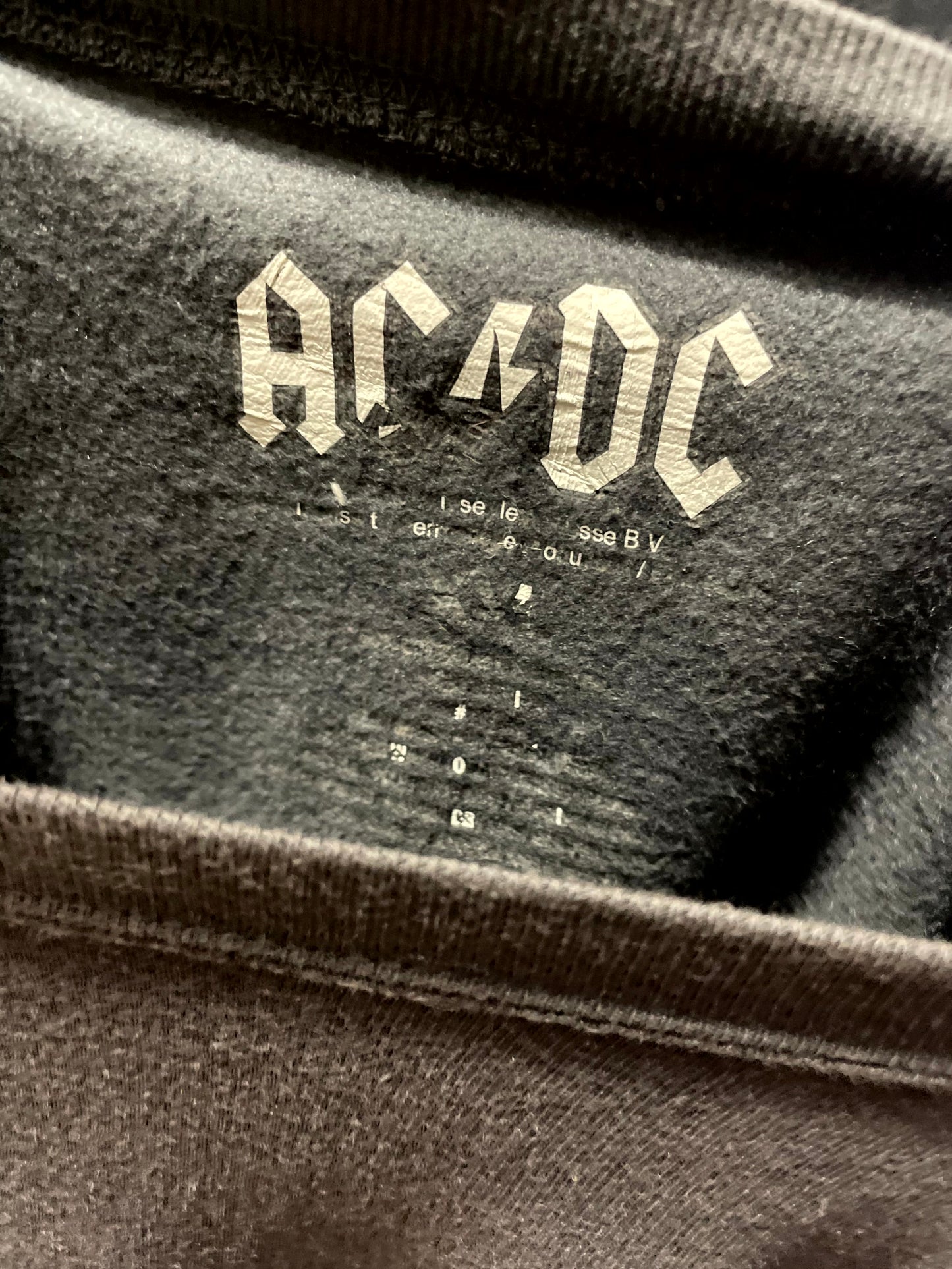 ACDC Grey Big Spellout Pullover Jumper/Sweatshirt - L/Large