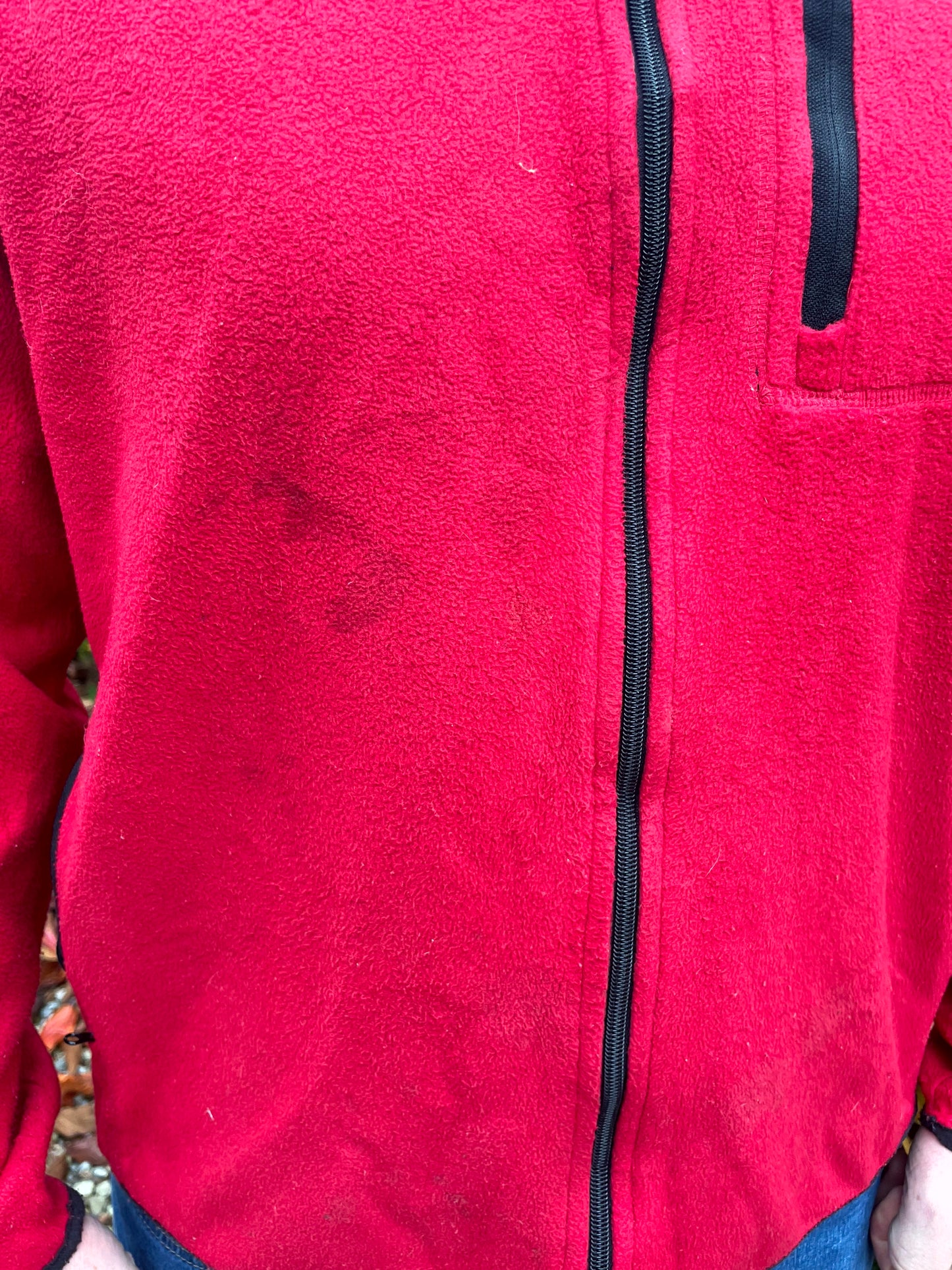 Timberland Red Full Zip Fleece Jacket - L/Large