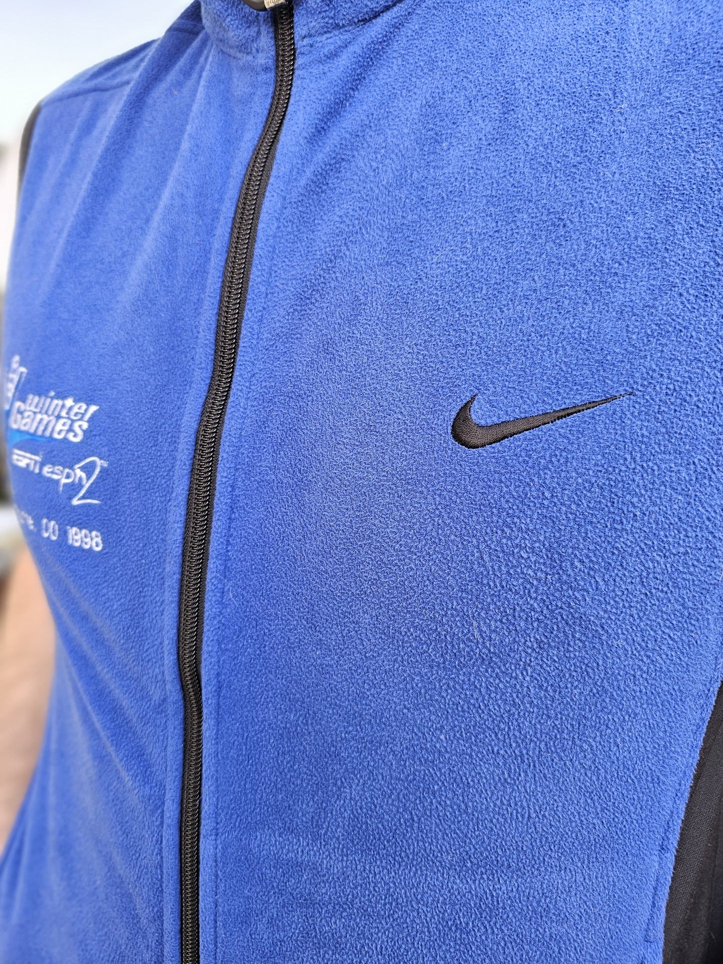 Nike Thermafit Vintage Blue Body warmer Gillet Unisex Sleeveless Jacket - M/Medium